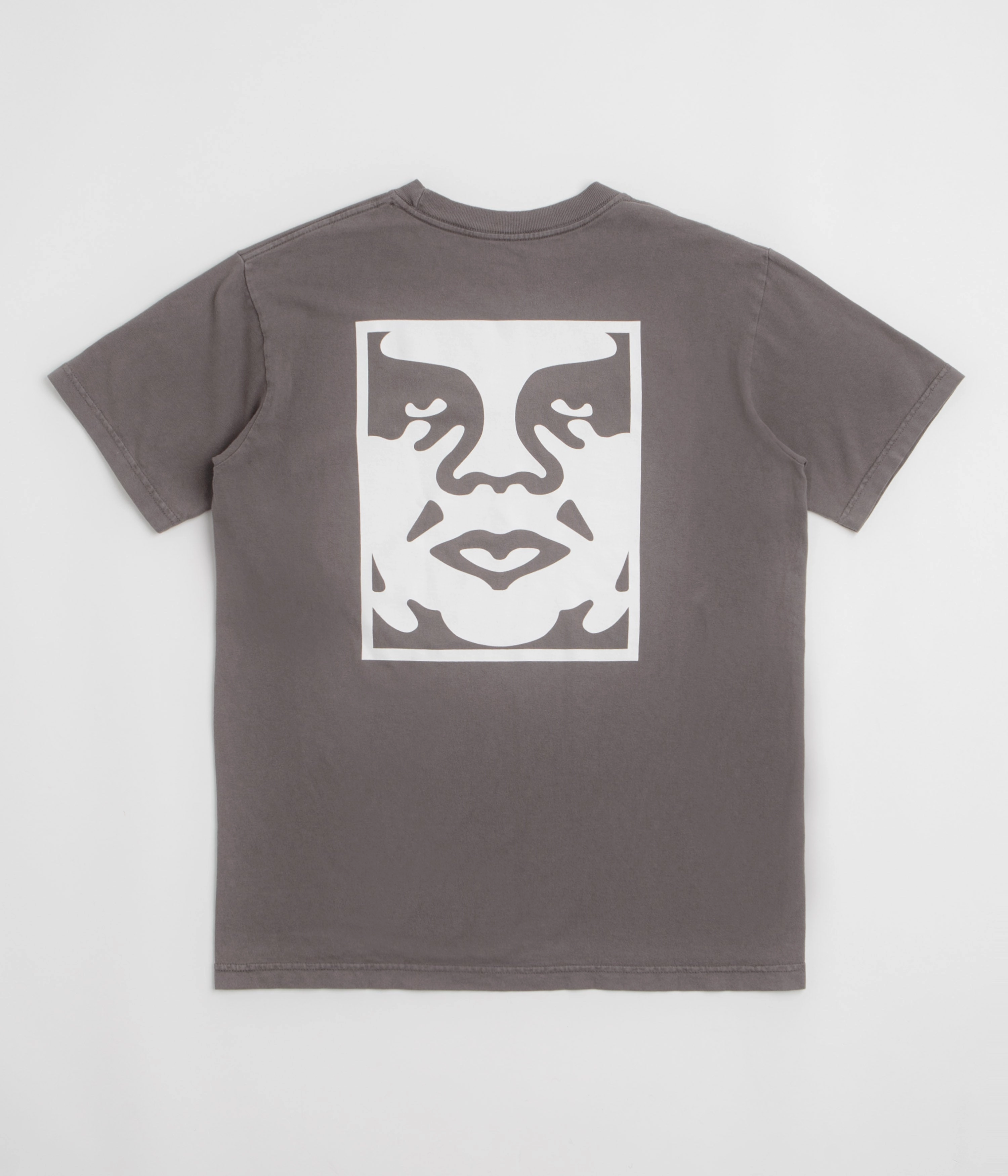 Obey Bold Icon Face T-Shirt - Pigment Dusty Black Chilly Comfort Classic Comfort