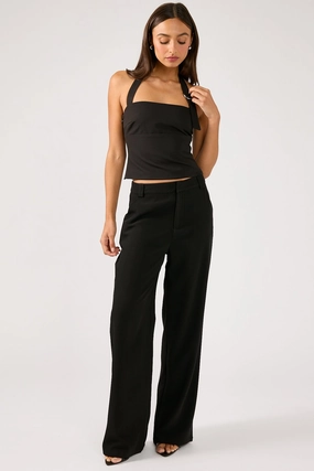 Perfect Stranger Fay High Rise Recycled Pant Black Temperature Regulating