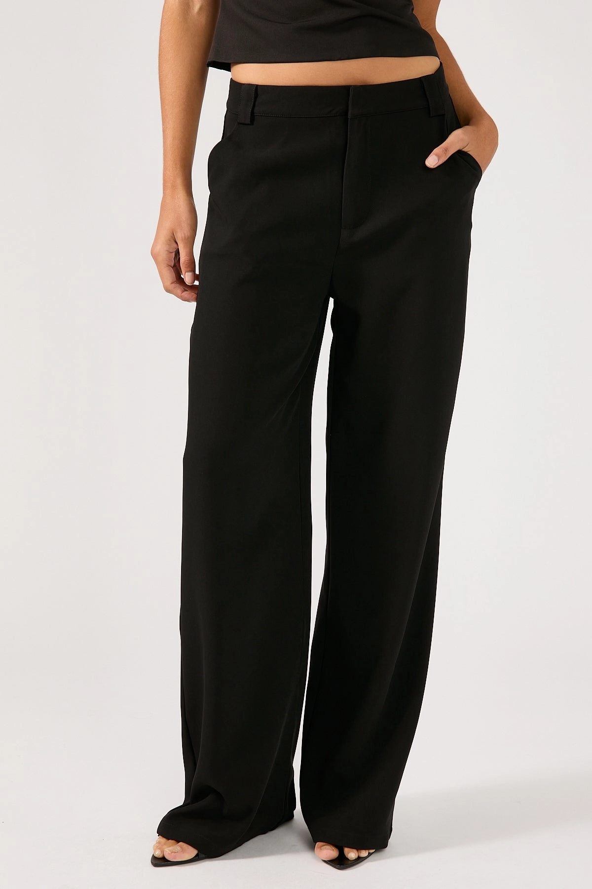 Convertible legs Perfect Stranger Fay High Rise Recycled Pant Black