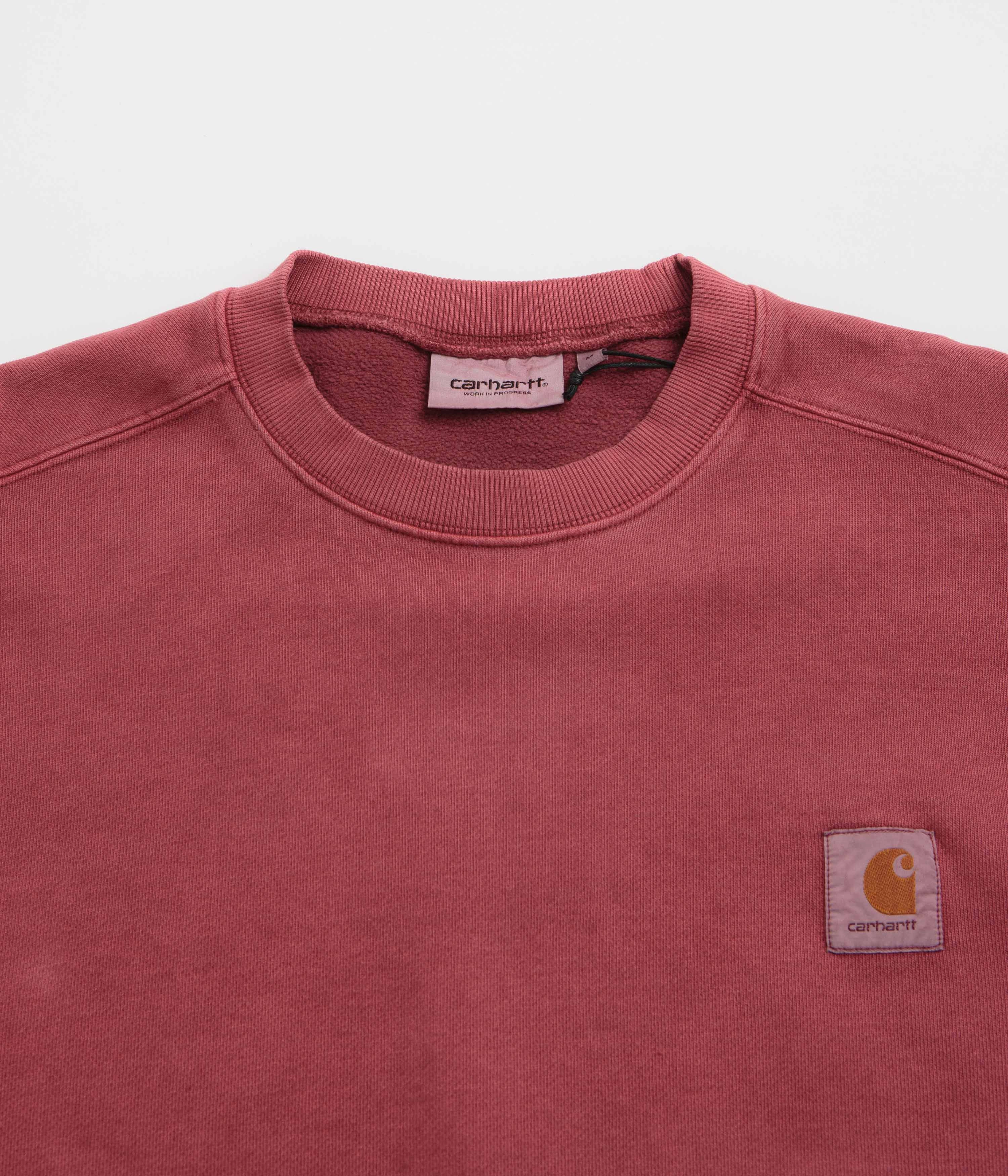 Cold Day Fashion Carhartt Vista Crewneck Sweatshirt - Scarlet