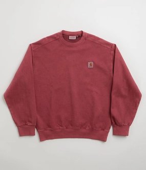 Chilly Weather Fashion Carhartt Vista Crewneck Sweatshirt - Scarlet
