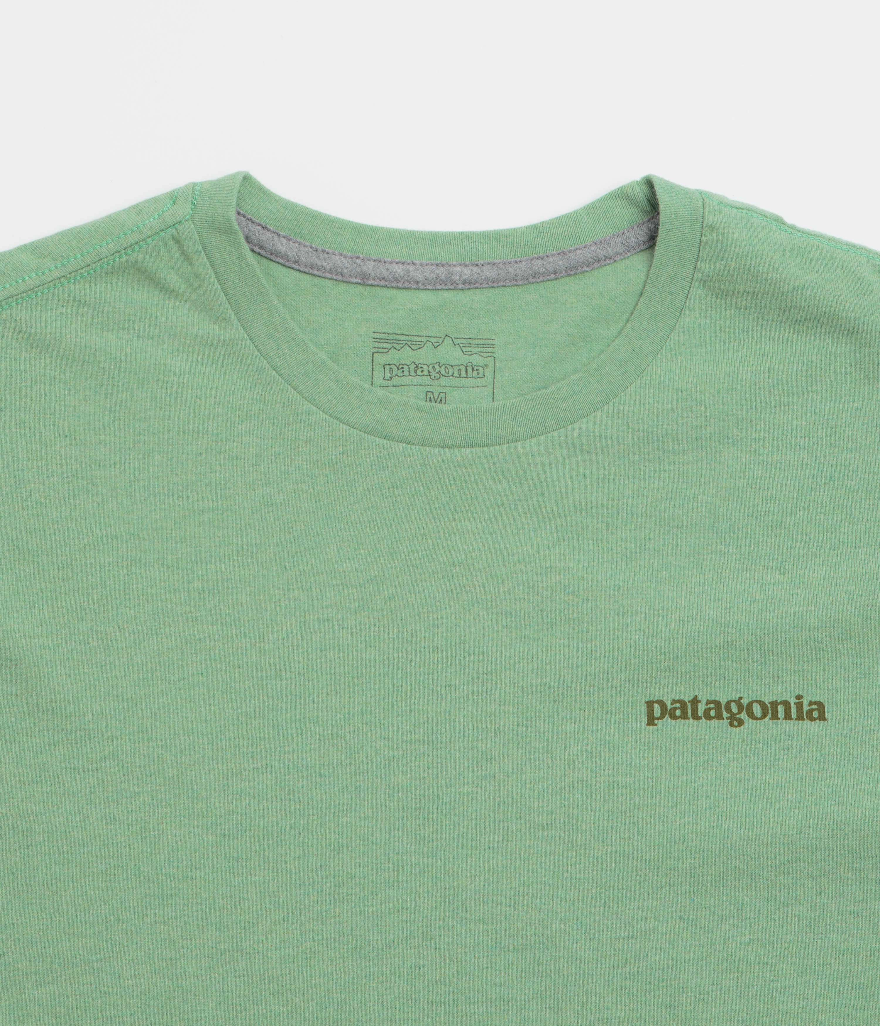 Patagonia Fitz Roy Icon Responsibili-Tee T-Shirt - Ellwood Green Collared Fashionable Fit
