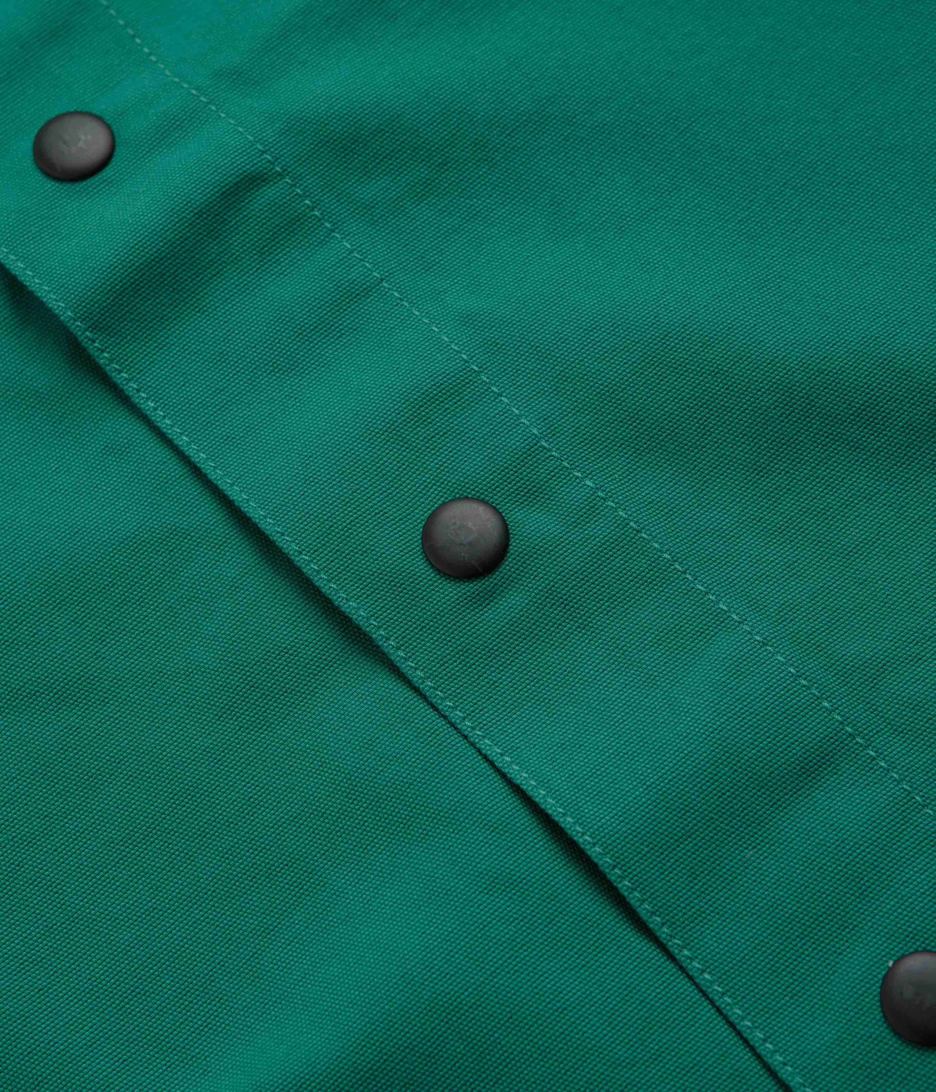 Uskees 3013 Coach Jacket - Foam Green Hidden Zipper