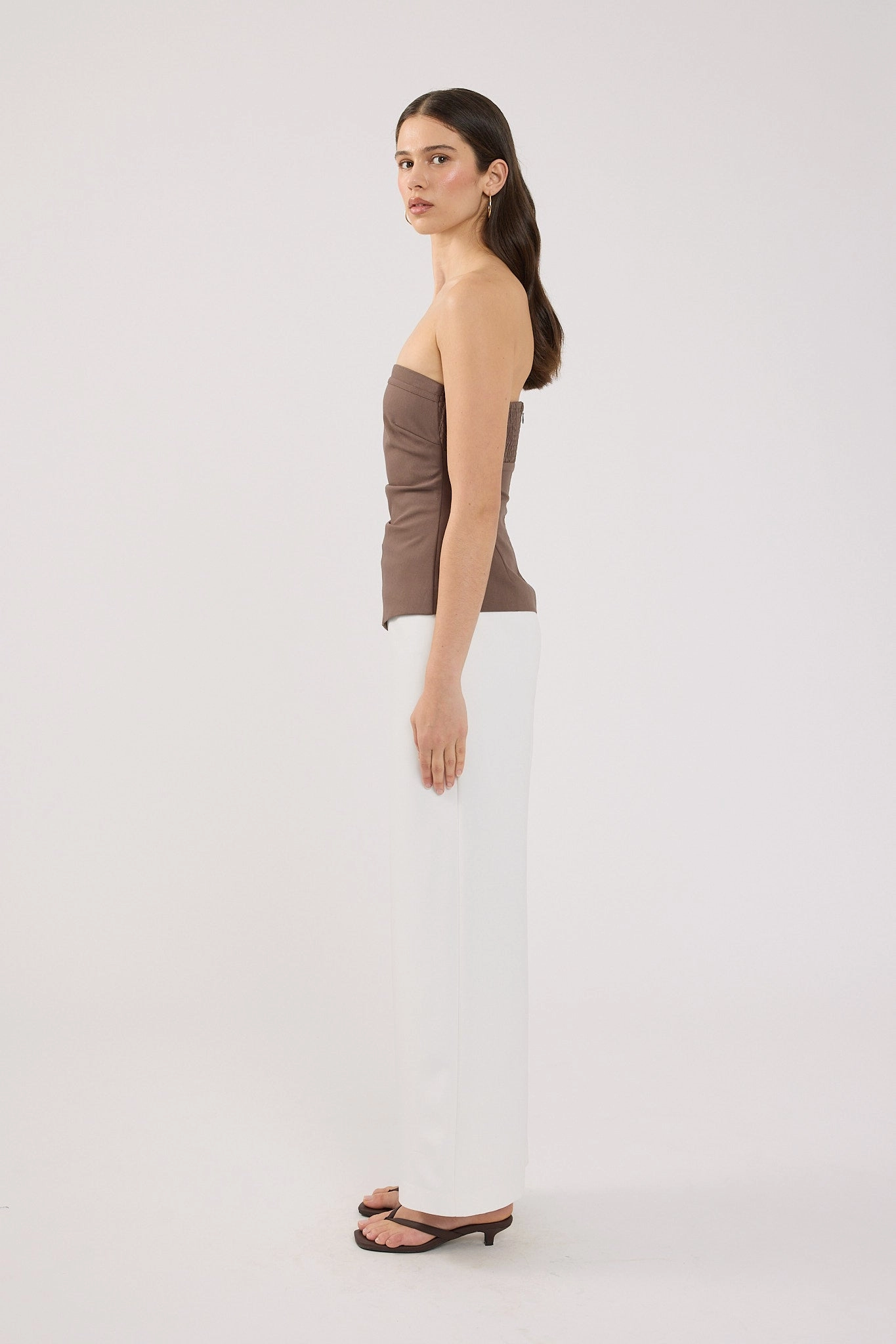 Perfect Stranger Cecelia High Rise Tailored Pant White ThermalInsulation