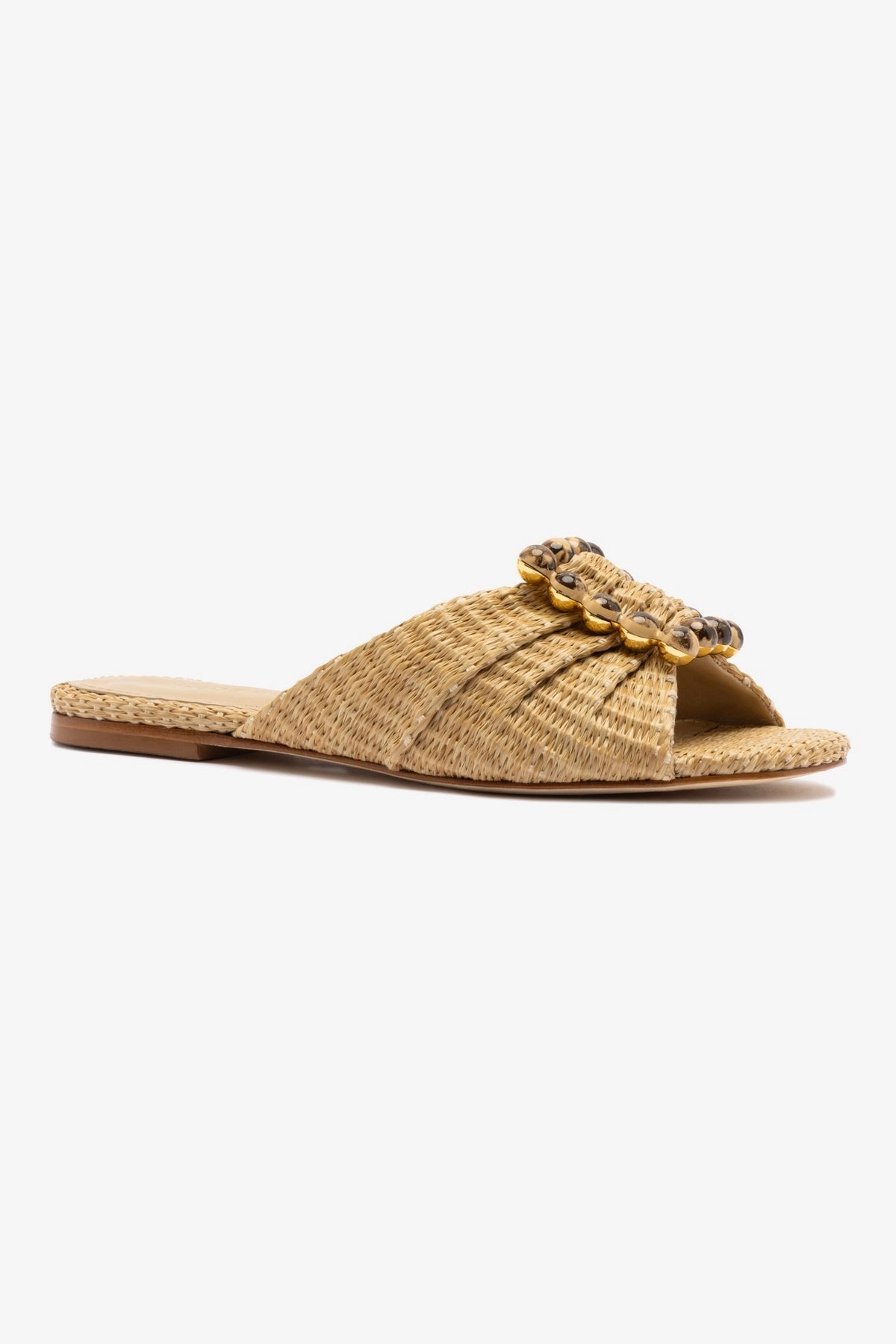 Chloe Gosselin by Larroud?? Nova Flat In Natural Raffia Morning Fresh