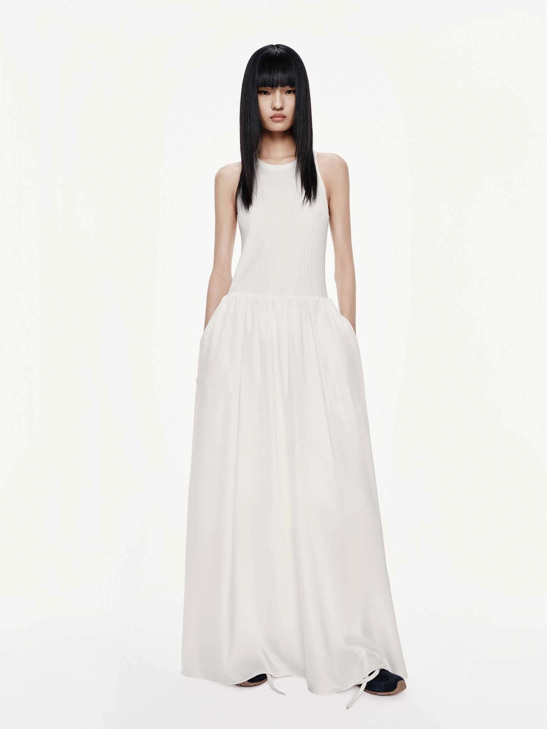 Elegant Comfort Fall Layer Sleeveless Paneled Tank Dress