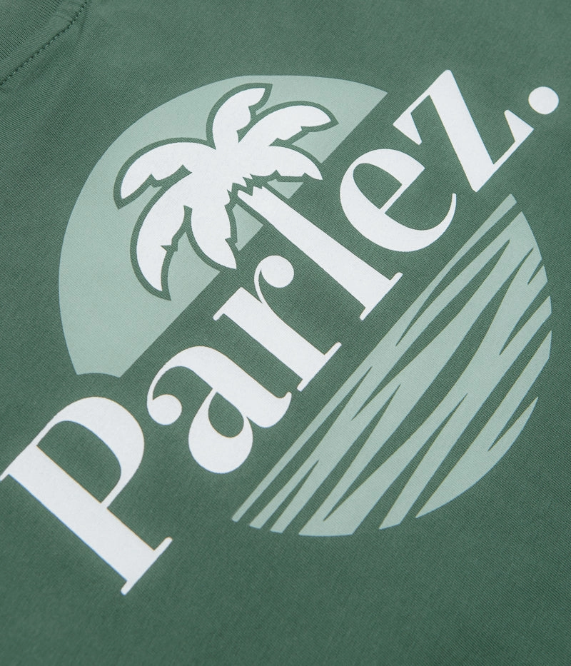Parlez Boca T-Shirt - Kelp Green Stylish Layering Essential Top