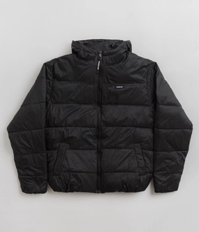 Parlez Caly Puffer Jacket - Black Articulated Ergonomic Fit AdjustableDrawcordHem