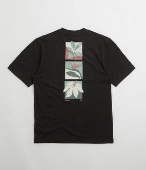 Parlez Flora T-Shirt - Black Perfect for Vacation Sublimation Printed Collar