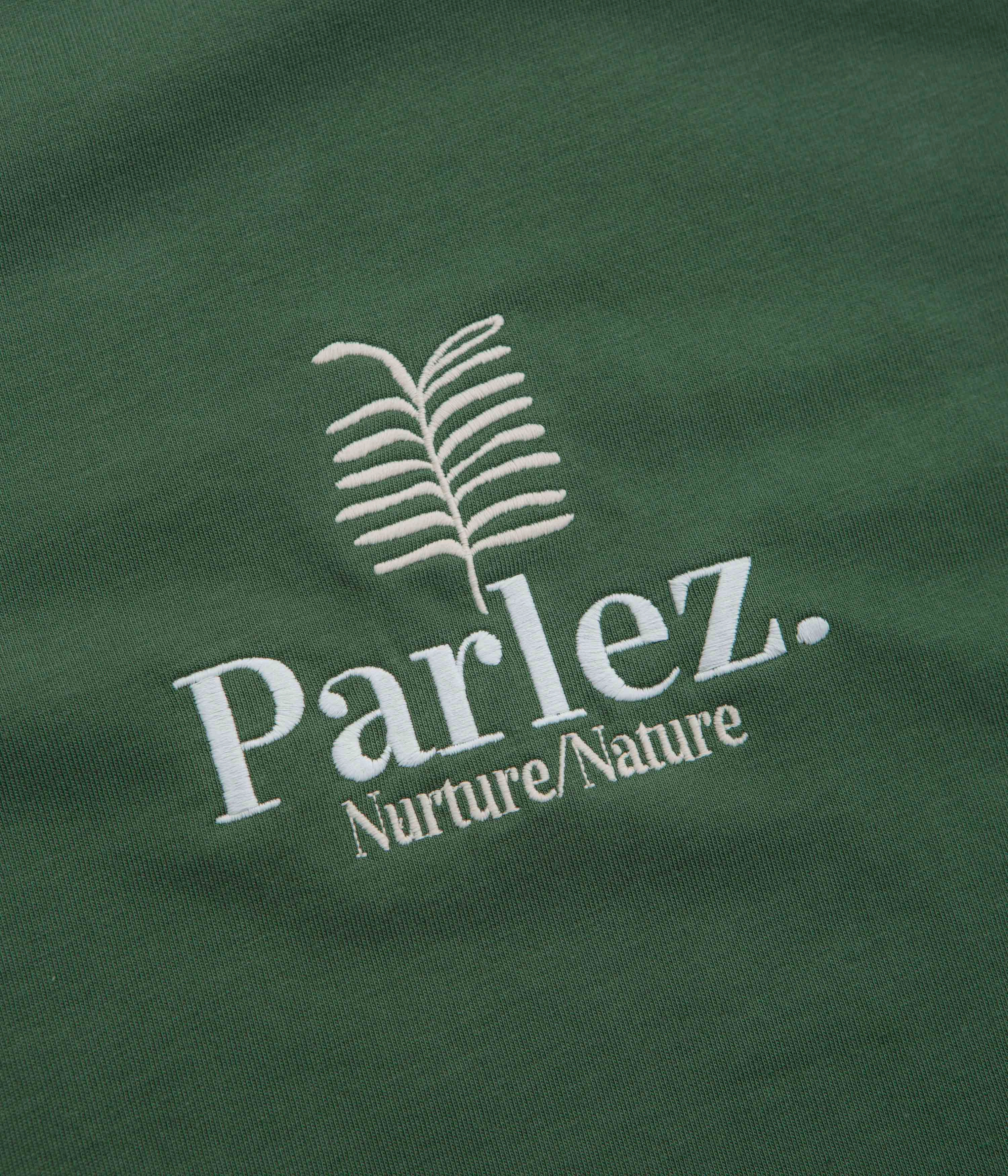 Parlez Nurture T-Shirt - Kelp Green Slim Fit Cut cyber monday