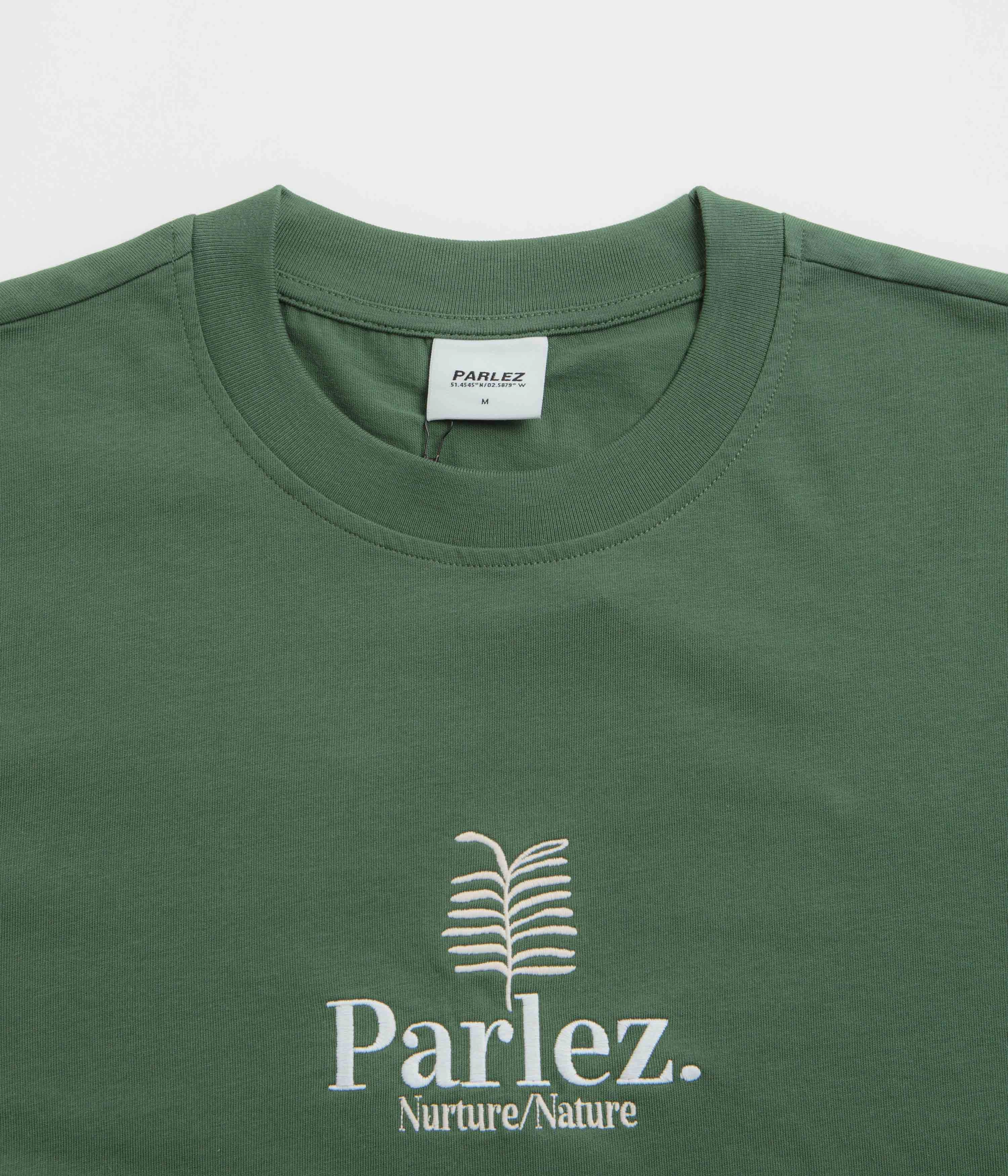 Parlez Nurture T-Shirt - Kelp Green Trendy Look Relaxed Comfort Look