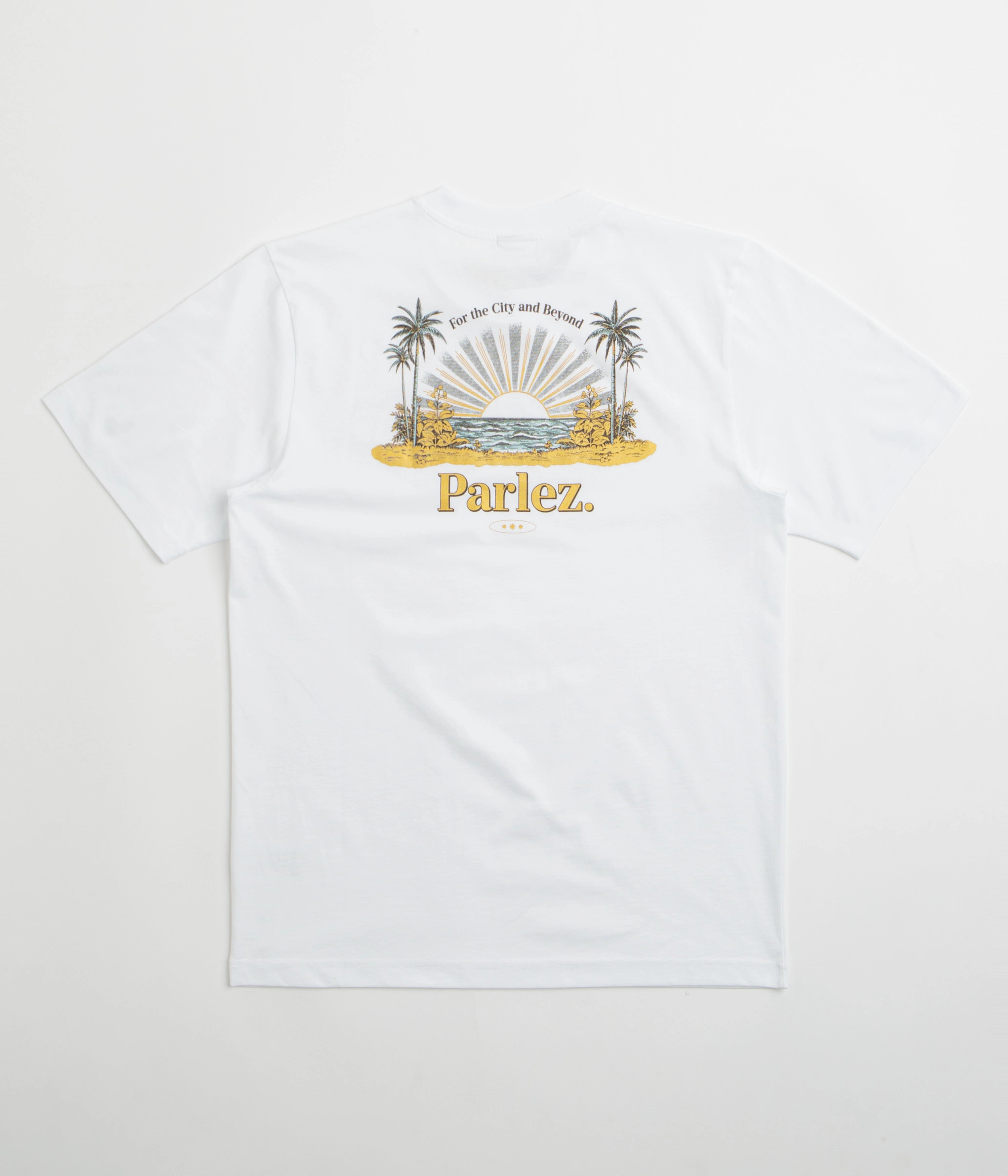 Smart Casual Look Non Restrictive Fit Parlez Occasus T-Shirt - White