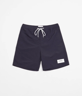 Parlez Rival Swim Shorts - Navy / White Elastic Fit