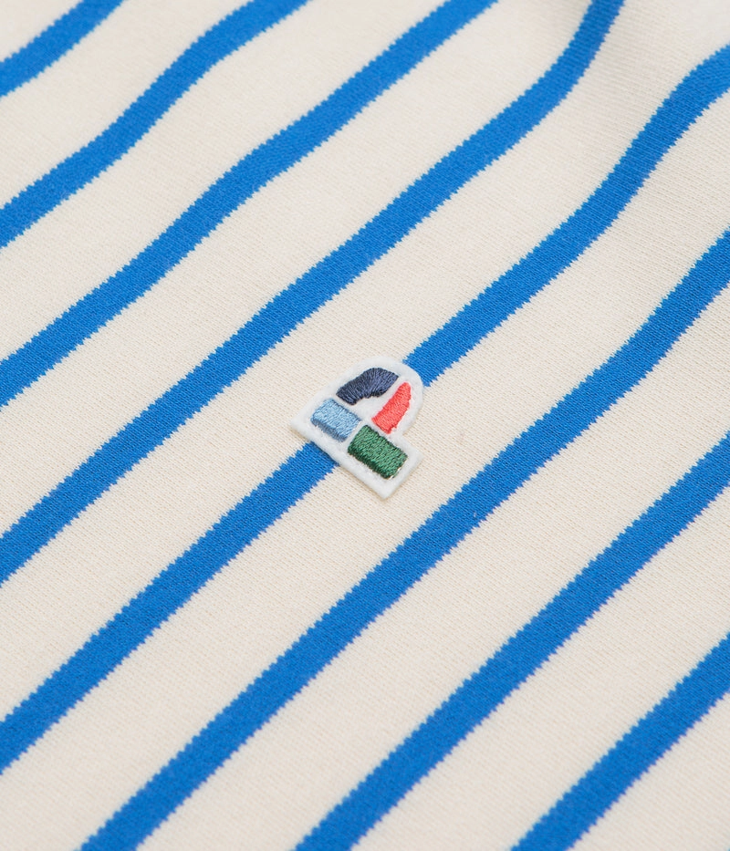 Cozy Comfort Parlez Shore YD Stripe Long Sleeve T-Shirt - Azure