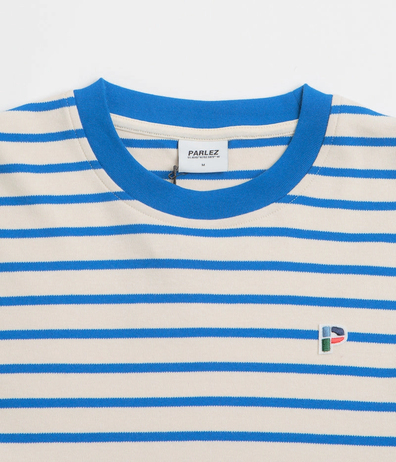 Cozy and Soft Parlez Shore YD Stripe Long Sleeve T-Shirt - Azure