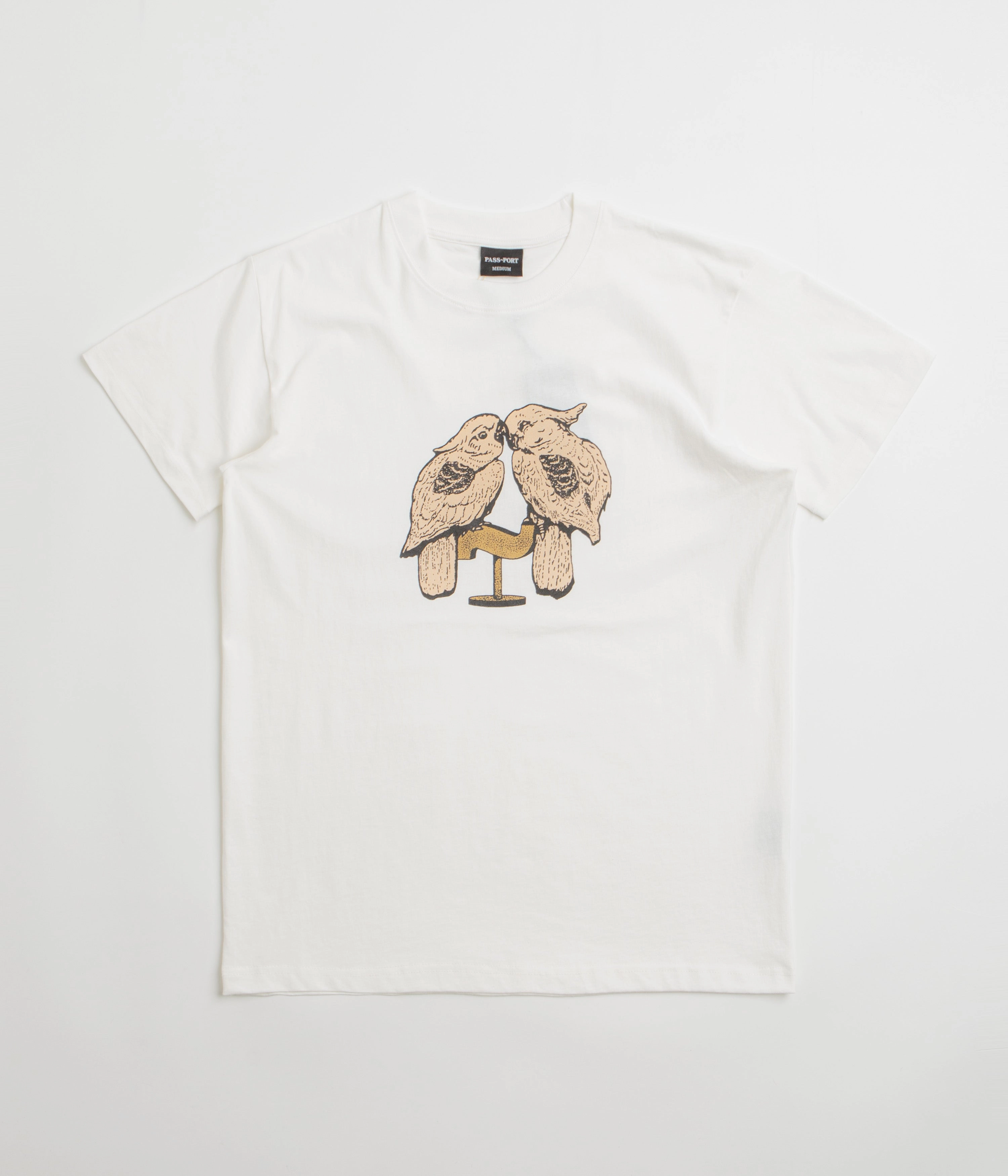 tall size Pass Port Nesting T-Shirt - White