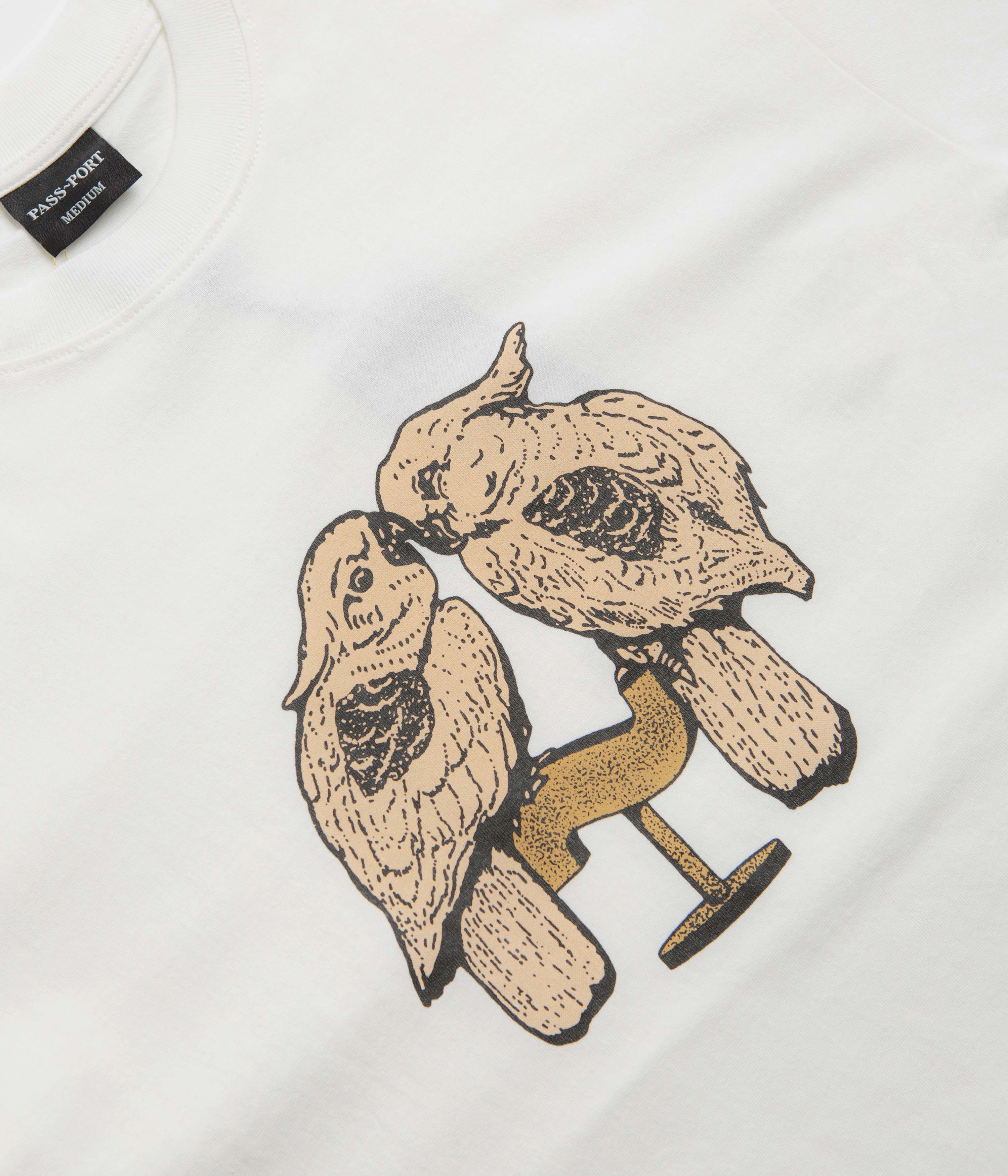 Pass Port Nesting T-Shirt - White Non Restrictive Cut