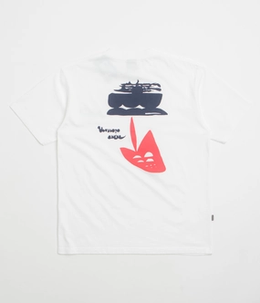 Pasteelo Can Art T-Shirt - White Loose Fit Ergonomic Cut
