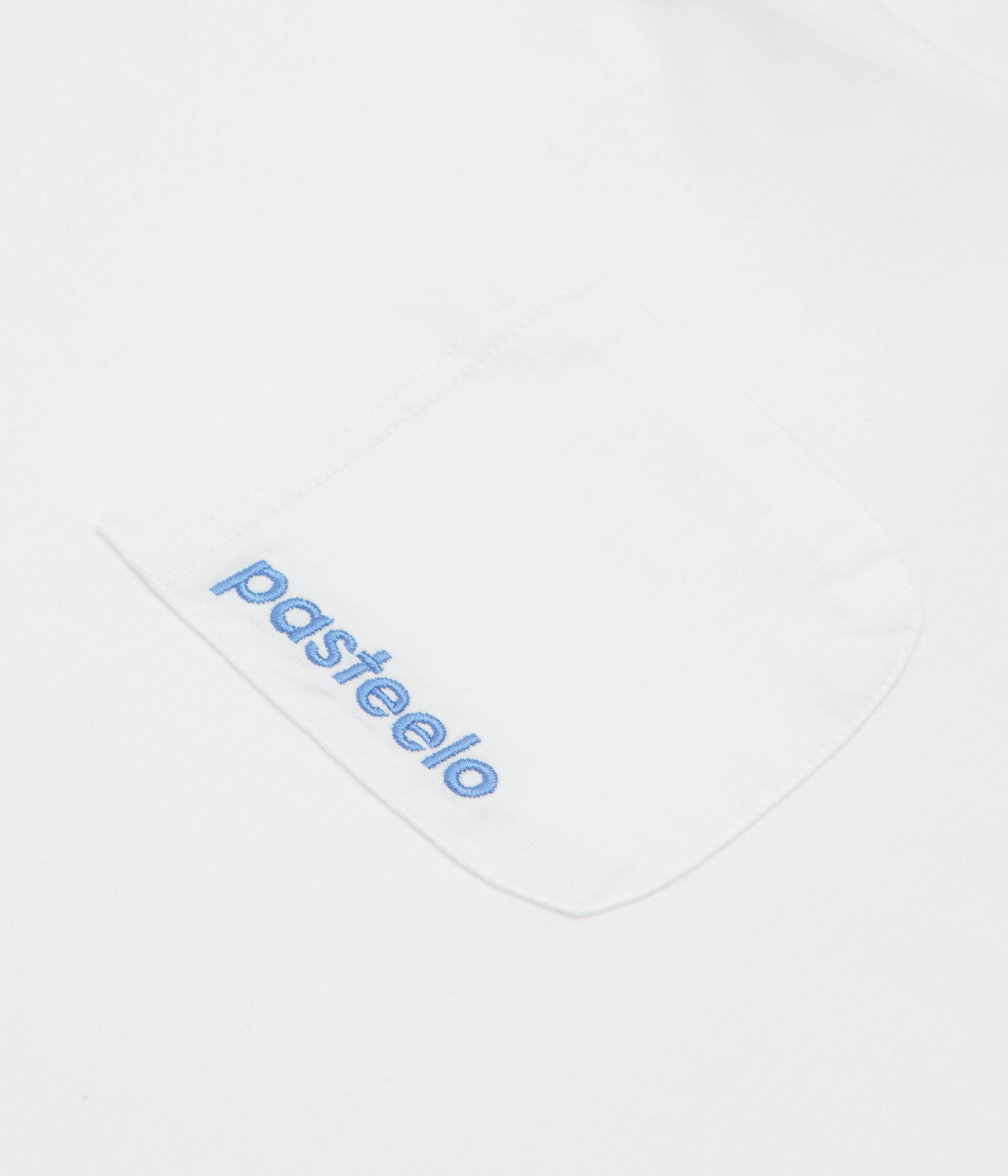 Eco Certified Fiber Classic Style Trend Pasteelo Pocket T-Shirt - White