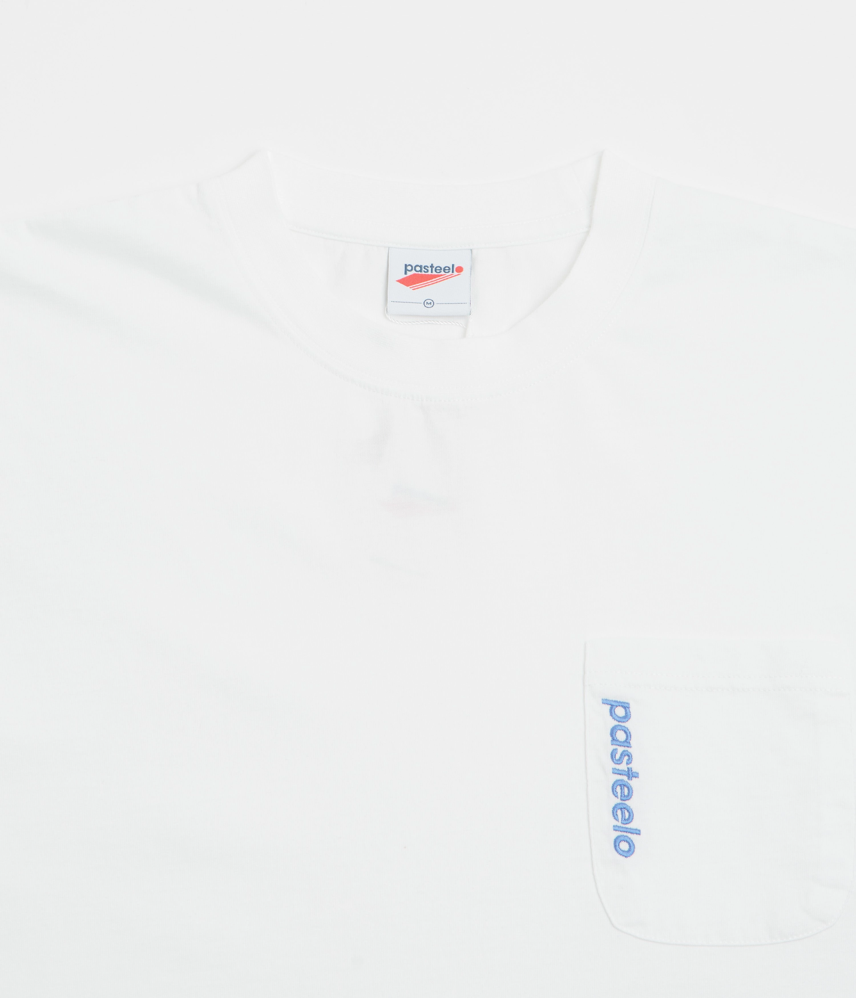 Airflow Ventilation System Stylish Look Pasteelo Pocket T-Shirt - White