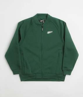 Trendy Layers Pasteelo Zip Up Trainer Sweatshirt - Forest