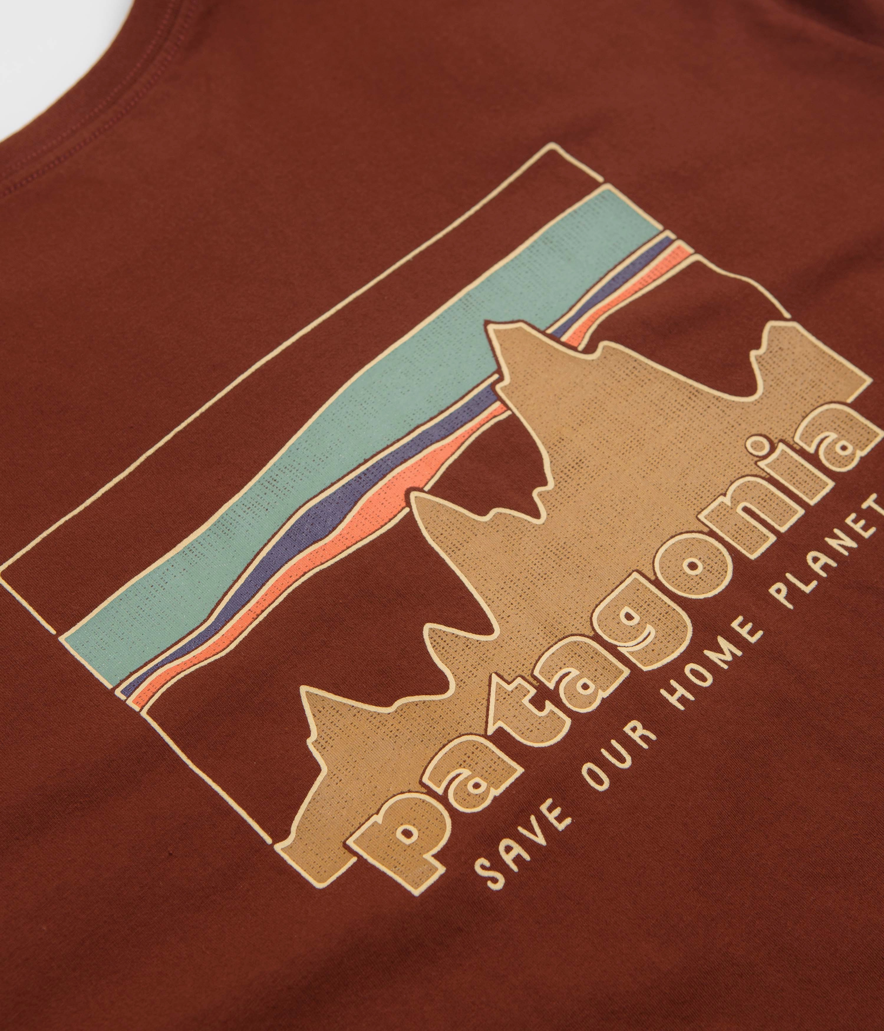 Universal Silhouette slim fit Patagonia 73 Skyline Organic T-Shirt - Dried Vanilla