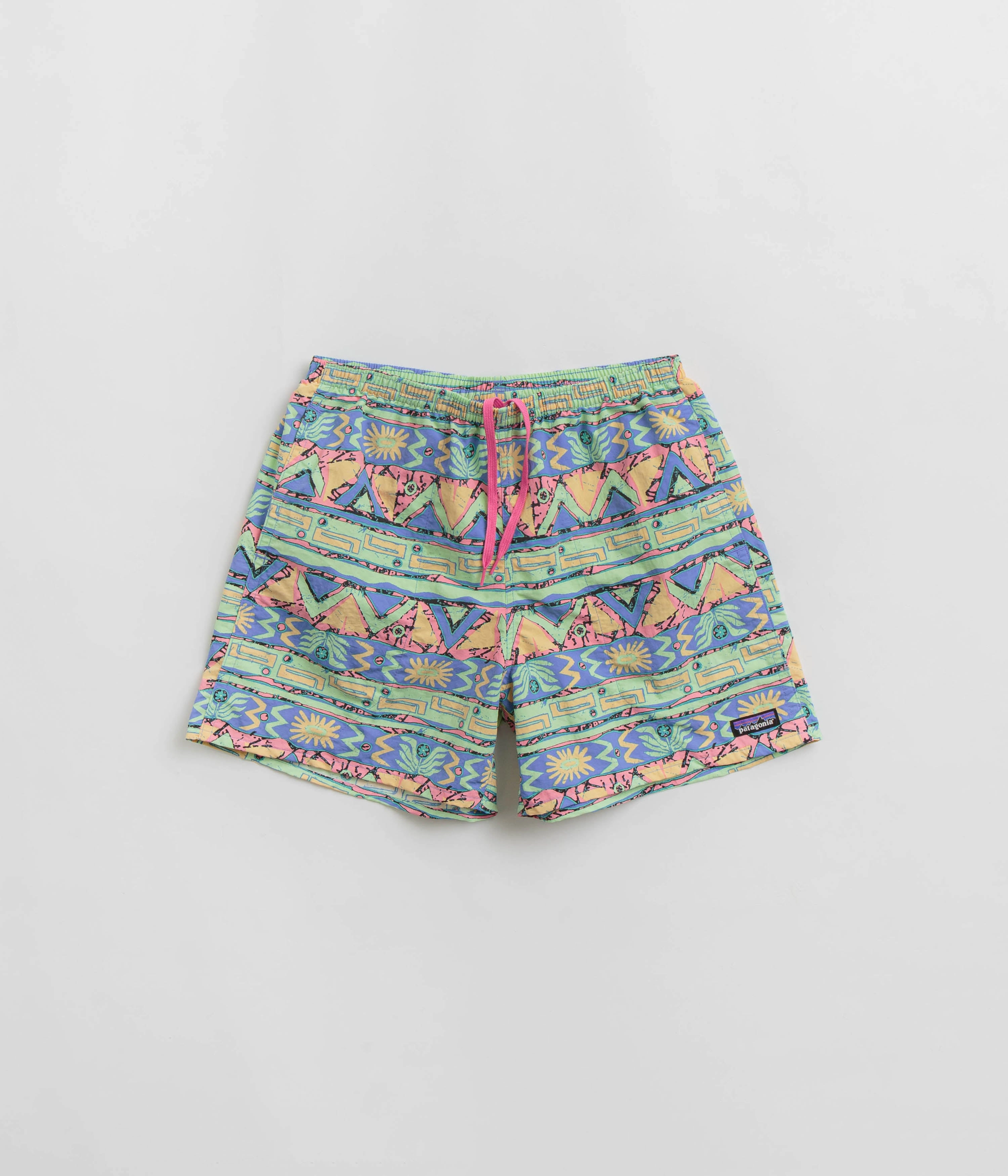 Patagonia Baggies 5" Shorts - High Hopes Geo: Salamander Green Yoga wear