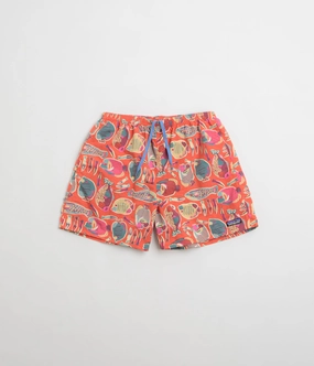 Patagonia Baggies 5" Shorts - Wrasse: Pollinator Orange Airy Design