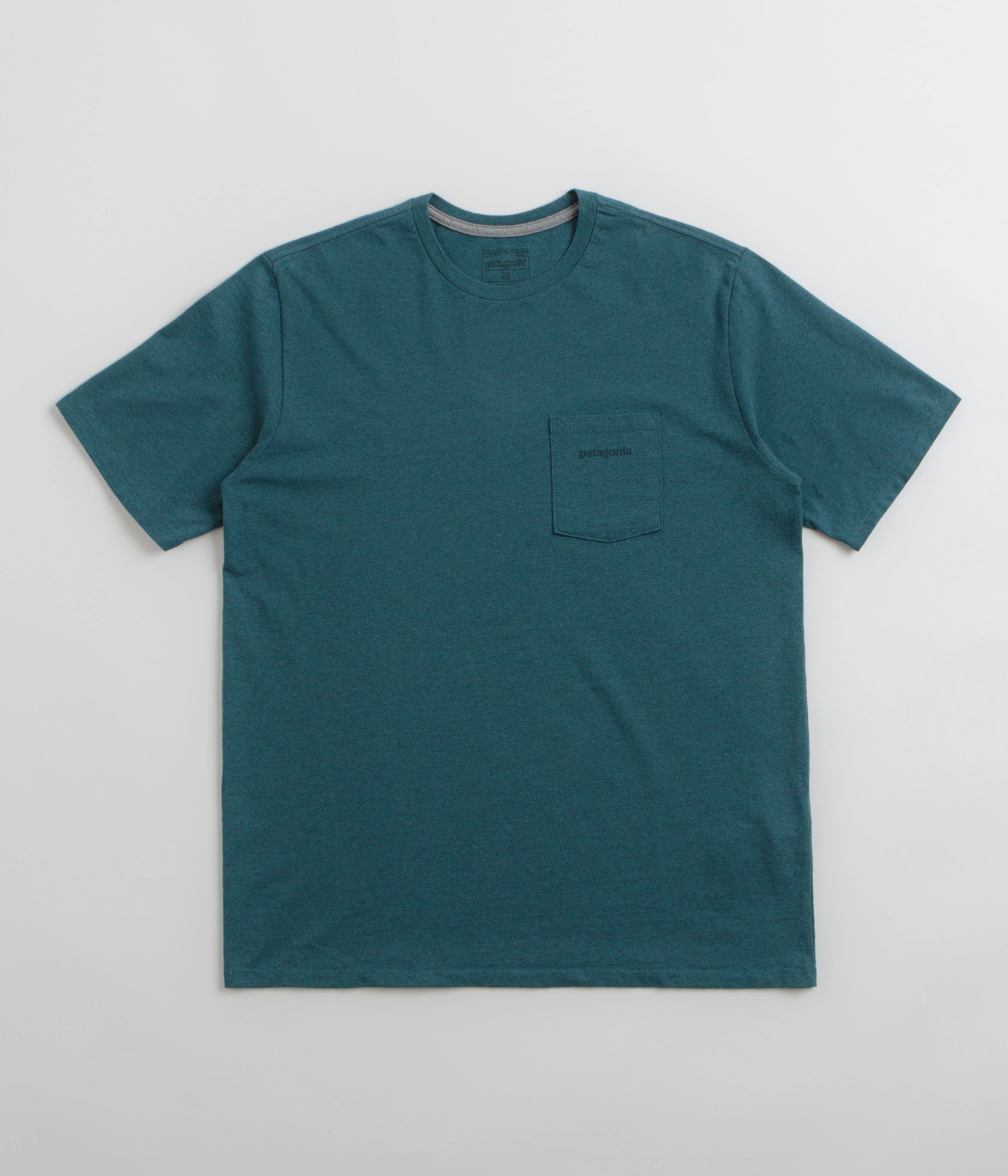 Hypoallergenic fabric Patagonia Boardshort Logo Pocket Responsibili-Tee T-Shirt - Wetland Blue