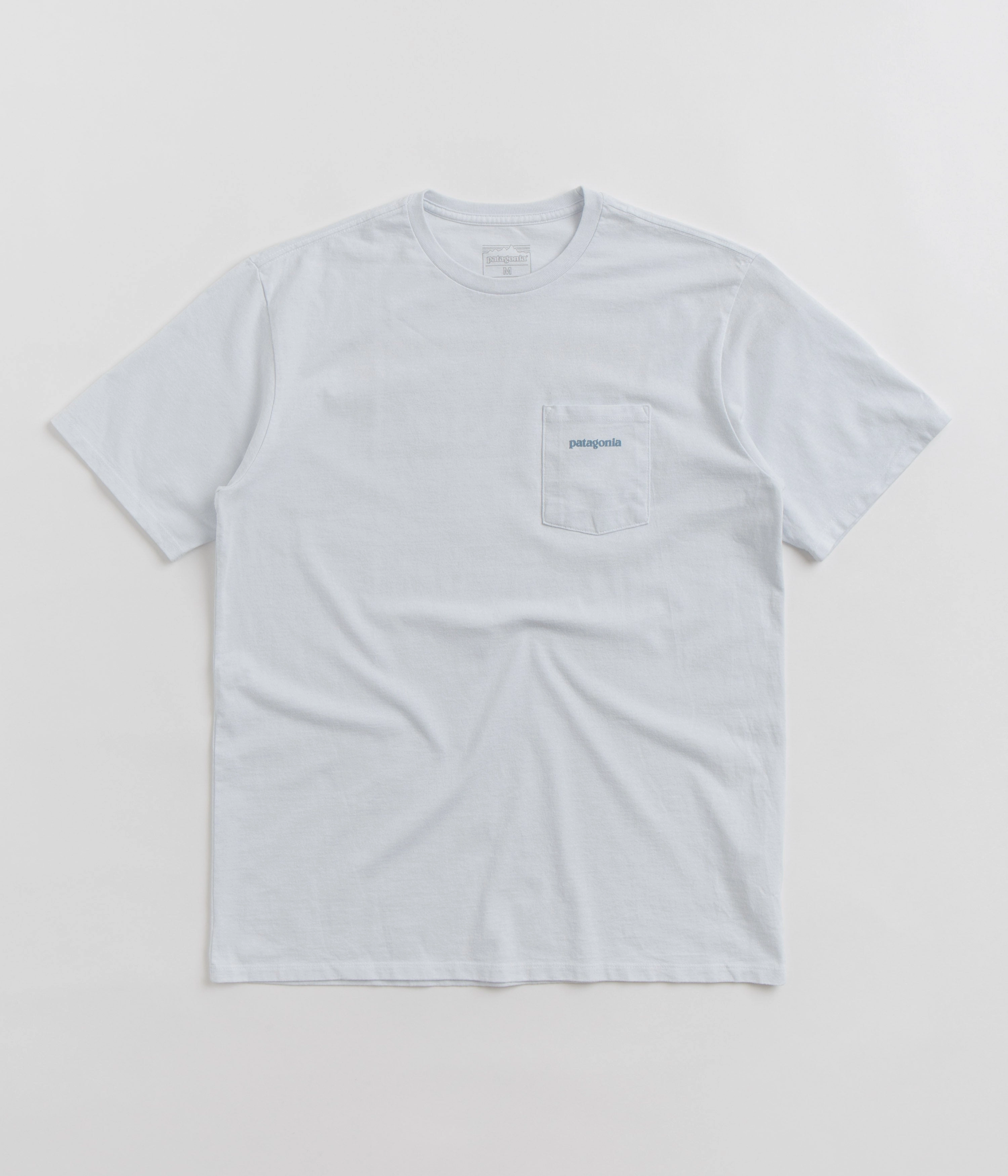 Patagonia Boardshort Logo Pocket Responsibili-Tee T-Shirt - White Set In Sleeve