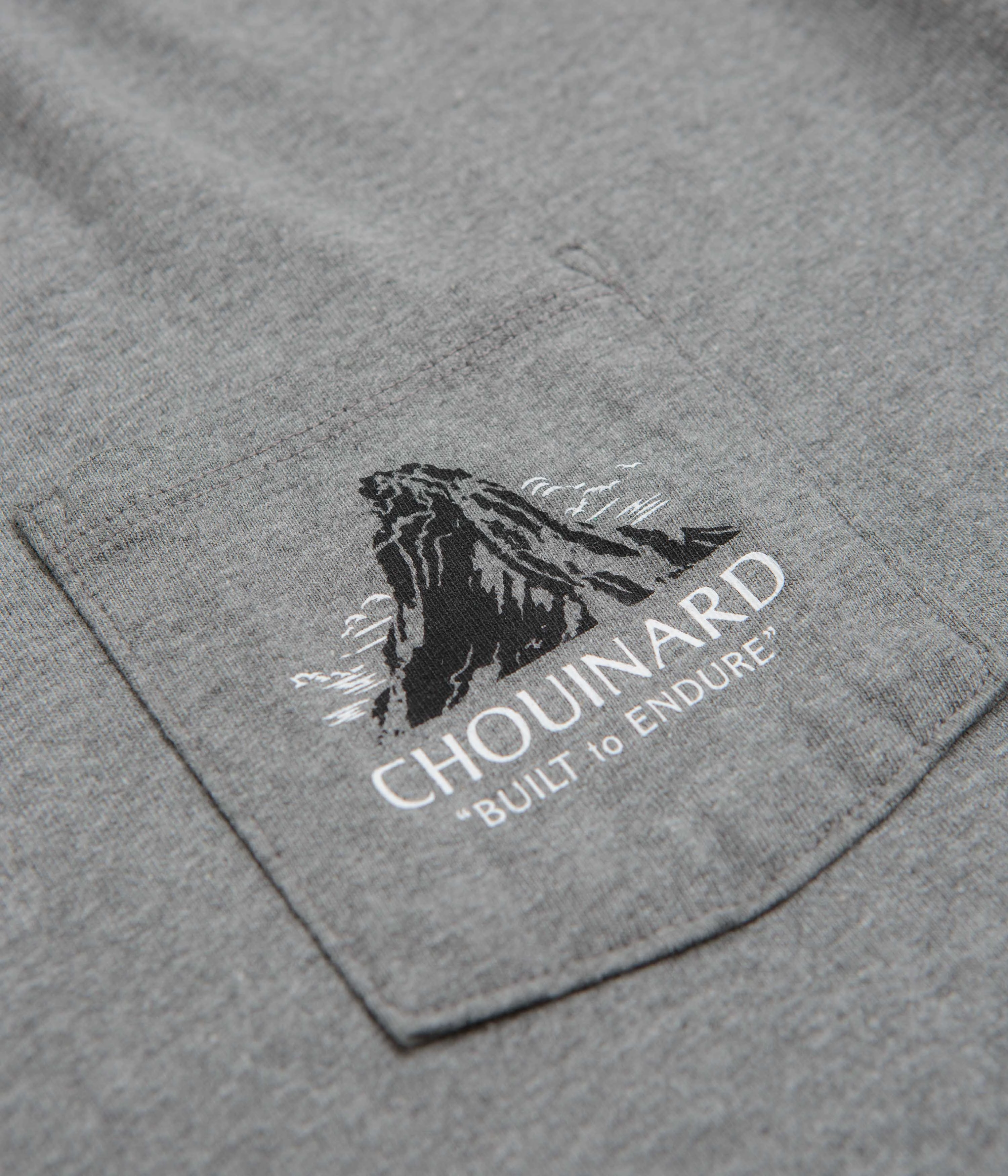 Patagonia Chouinard Crest Pocket Responsibili-Tee T-Shirt - Gravel Heather Garment Dyed Technique Chilly Comfort Wear