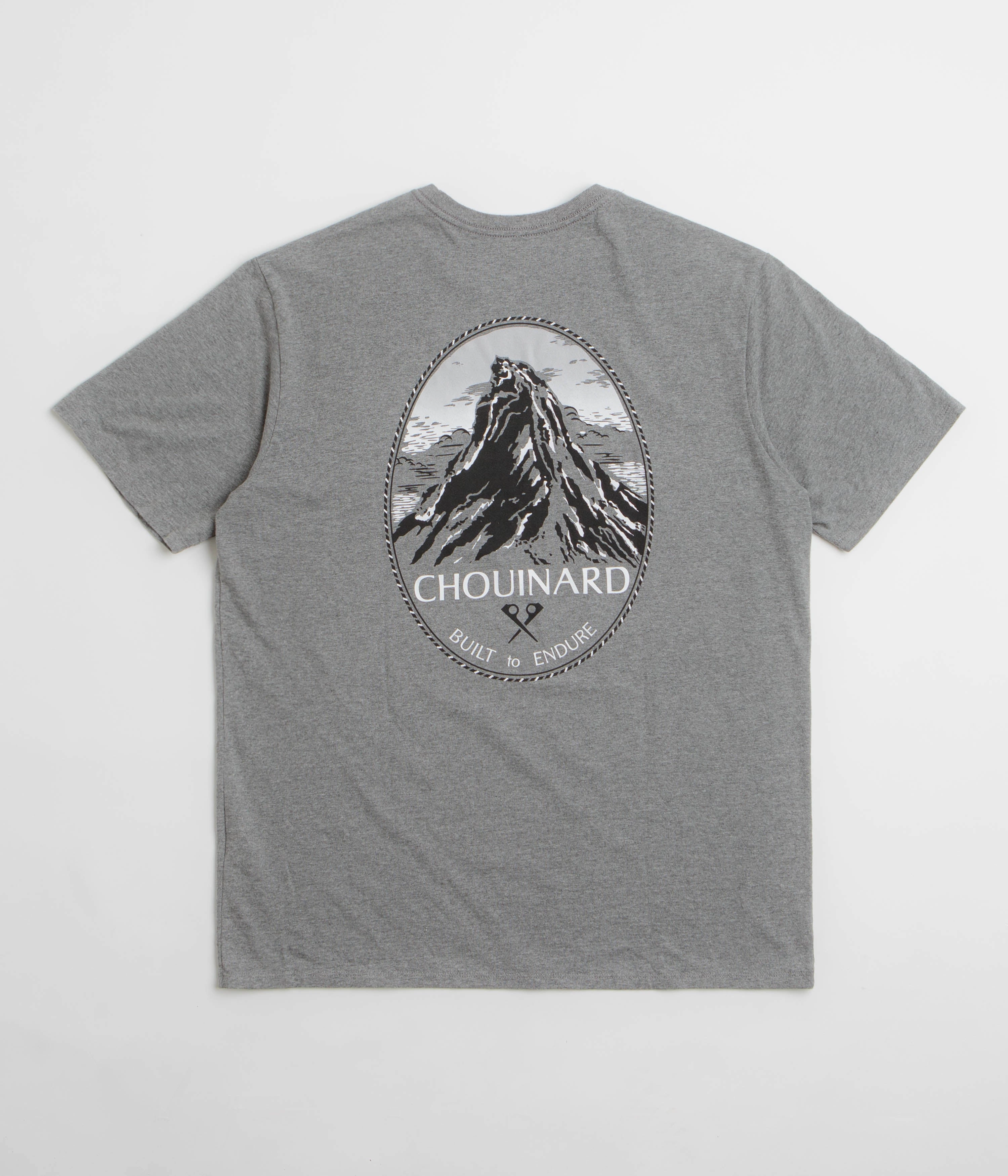 Patagonia Chouinard Crest Pocket Responsibili-Tee T-Shirt - Gravel Heather Soft Fit Wear NonIrritating Fabric