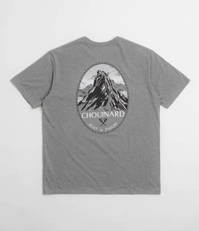 Patagonia Chouinard Crest Pocket Responsibili-Tee T-Shirt - Gravel Heather Soft Fit Wear NonIrritating Fabric