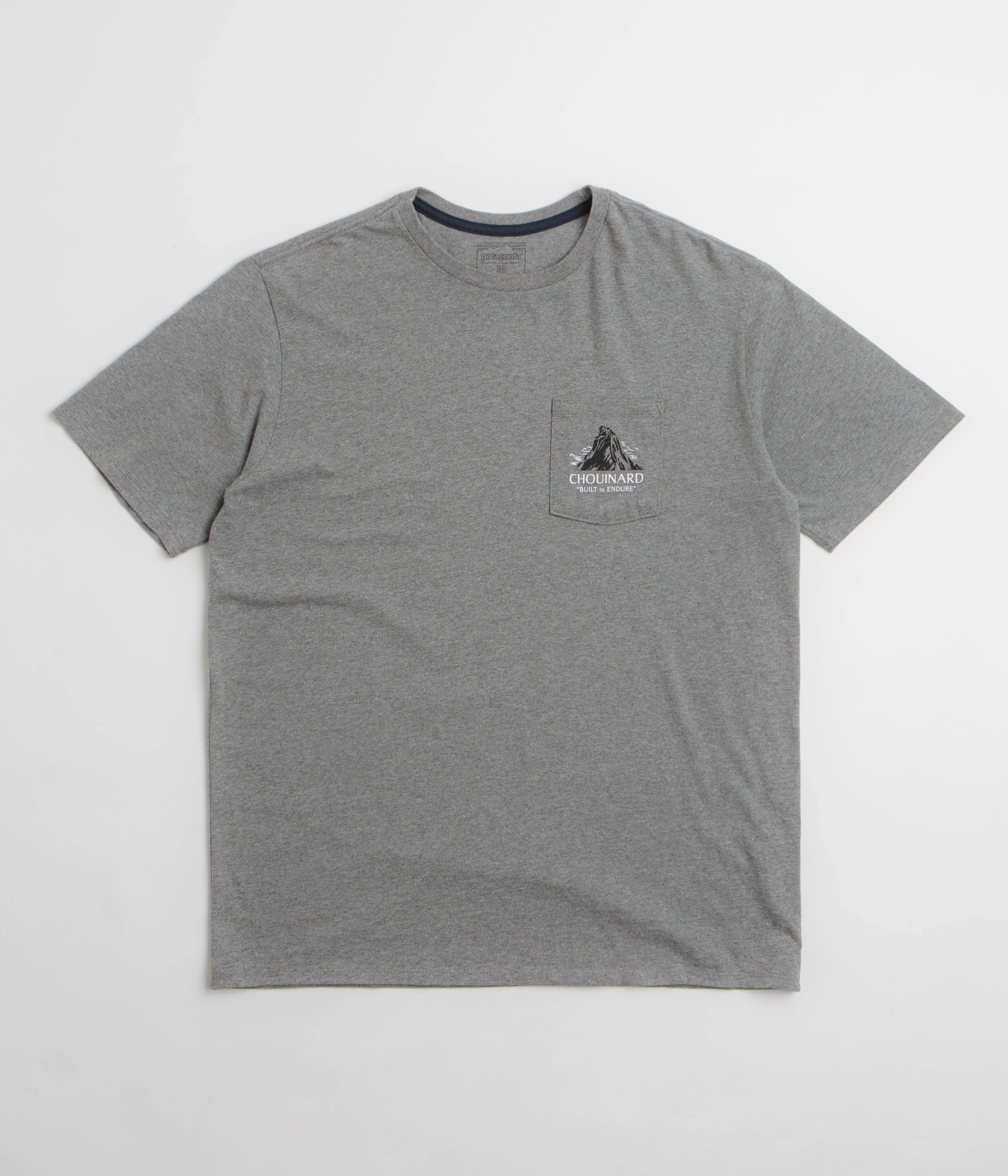 Chic Effortless Vibe Patagonia Chouinard Crest Pocket Responsibili-Tee T-Shirt - Gravel Heather