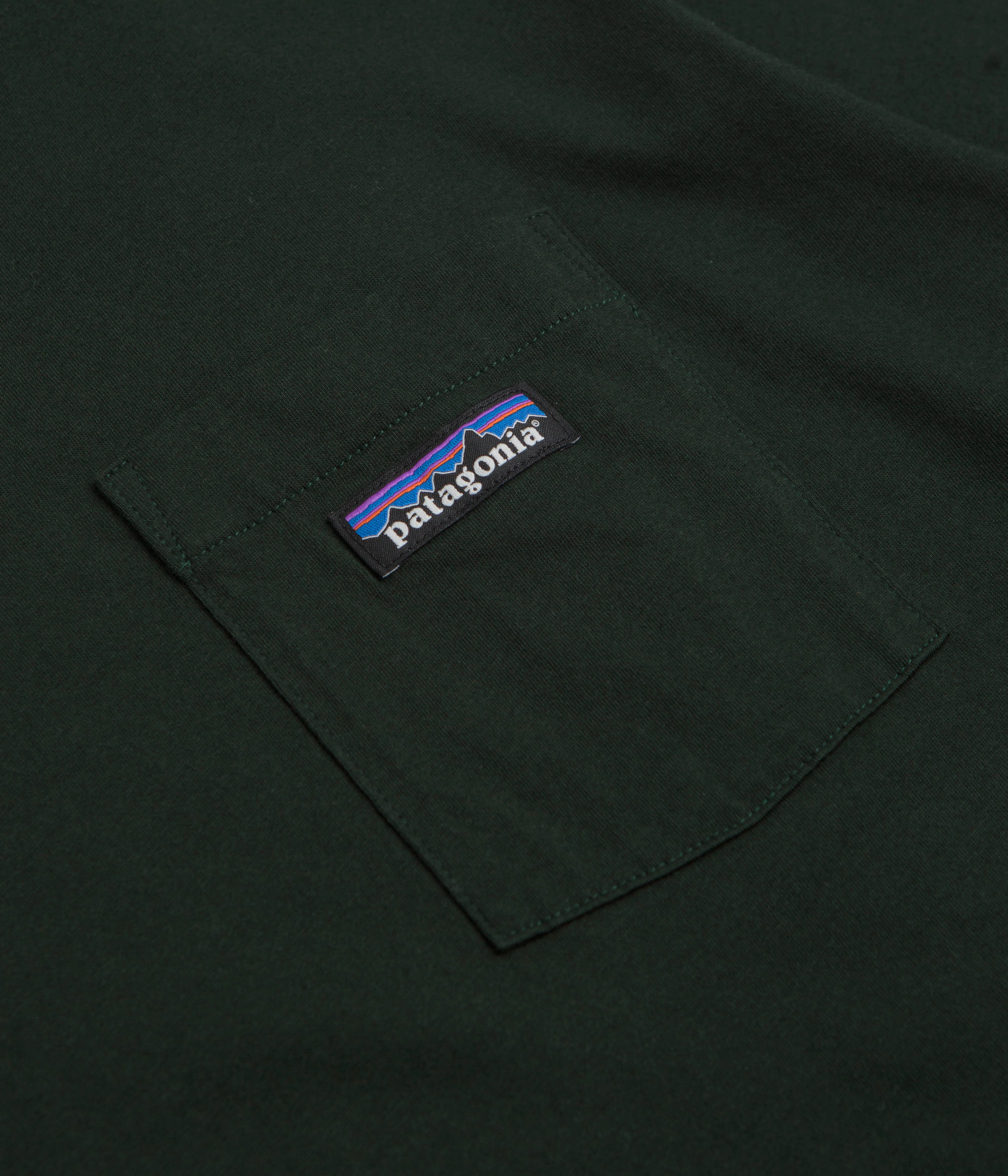 Wicking Interlock Knit Patagonia Daily Pocket T-Shirt - Old Growth Green