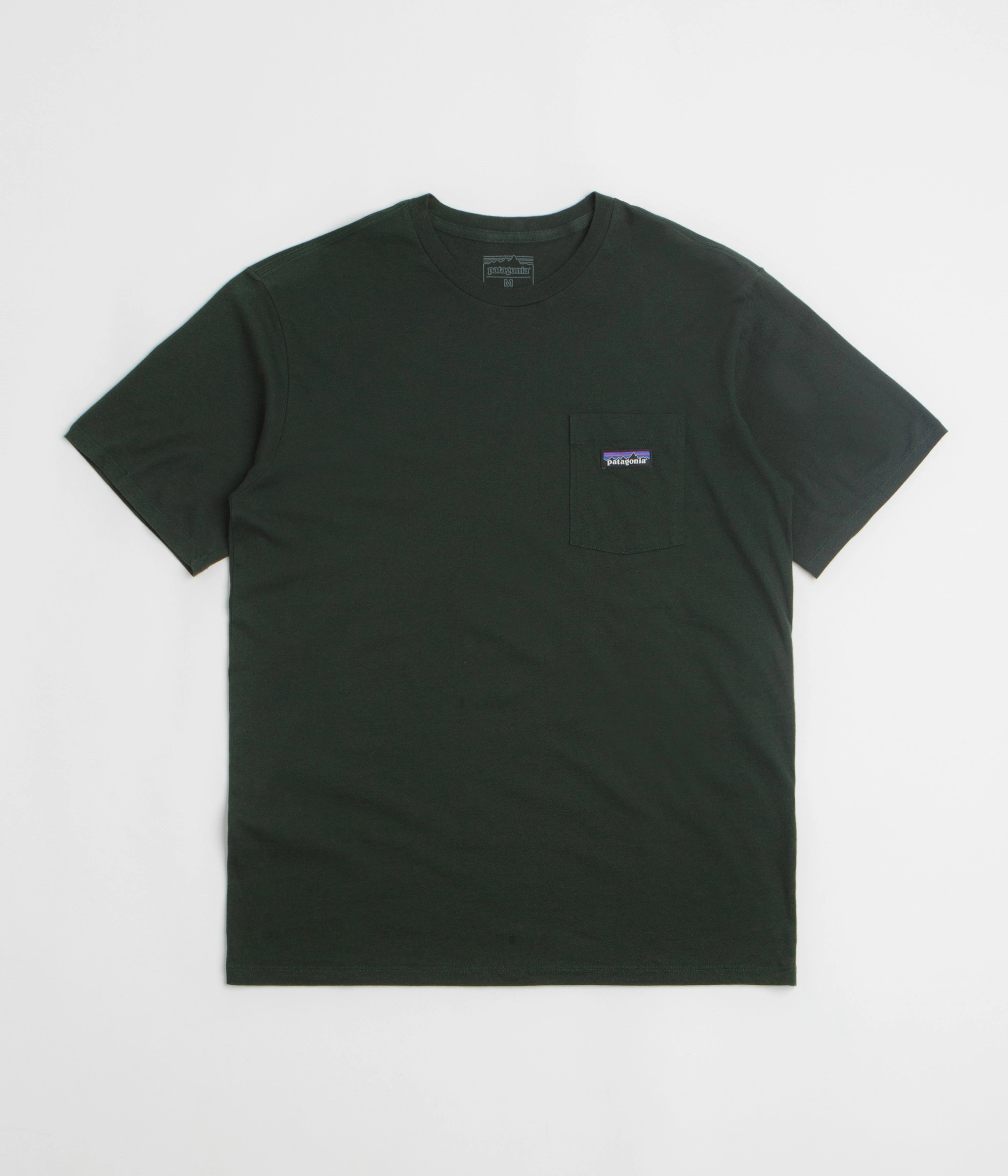 FlexibleCollarOptions easygoing look Patagonia Daily Pocket T-Shirt - Old Growth Green