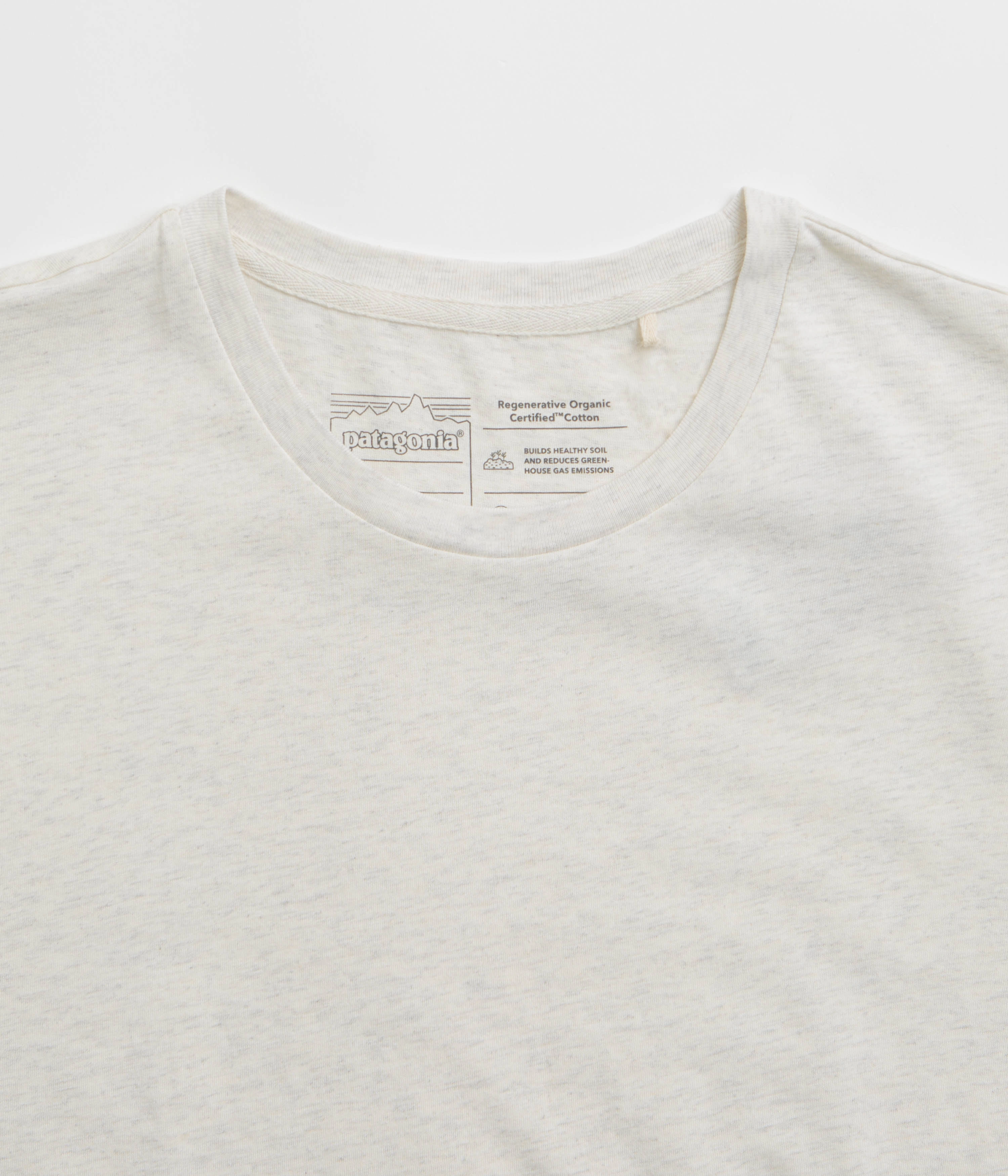 Patagonia Daily T-Shirt - Birch White Playful Design Non Iron Finish