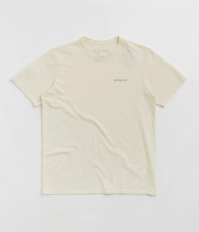 Patagonia Fitz Roy Icon Responsibili-Tee T-Shirt - Birch White Eco Certified Fiber Pocket Detailing