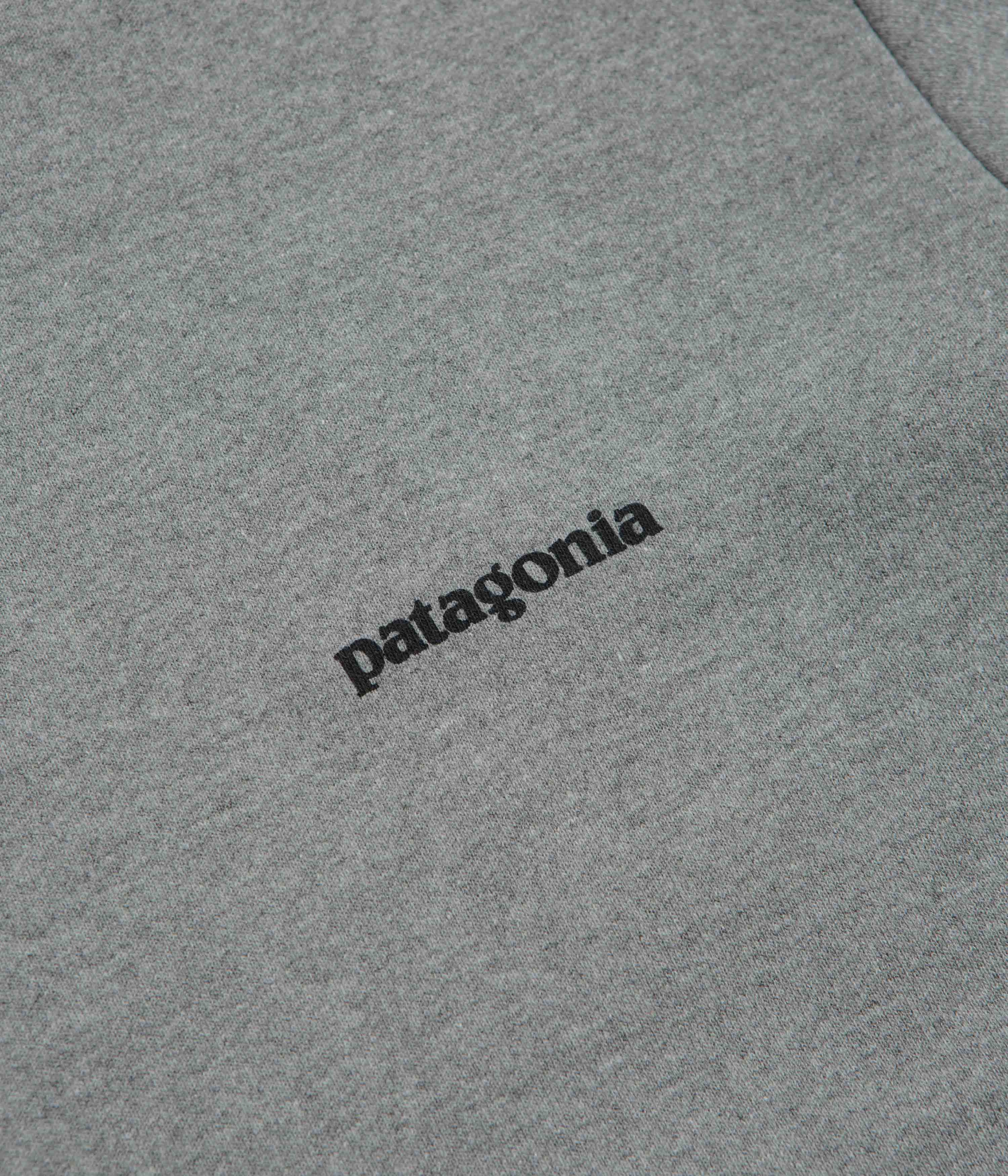 Patagonia Fitz Roy Icon Uprisal Crewneck Sweatshirt - Gravel Heather Hypoallergenic Lining Effortless Comfort