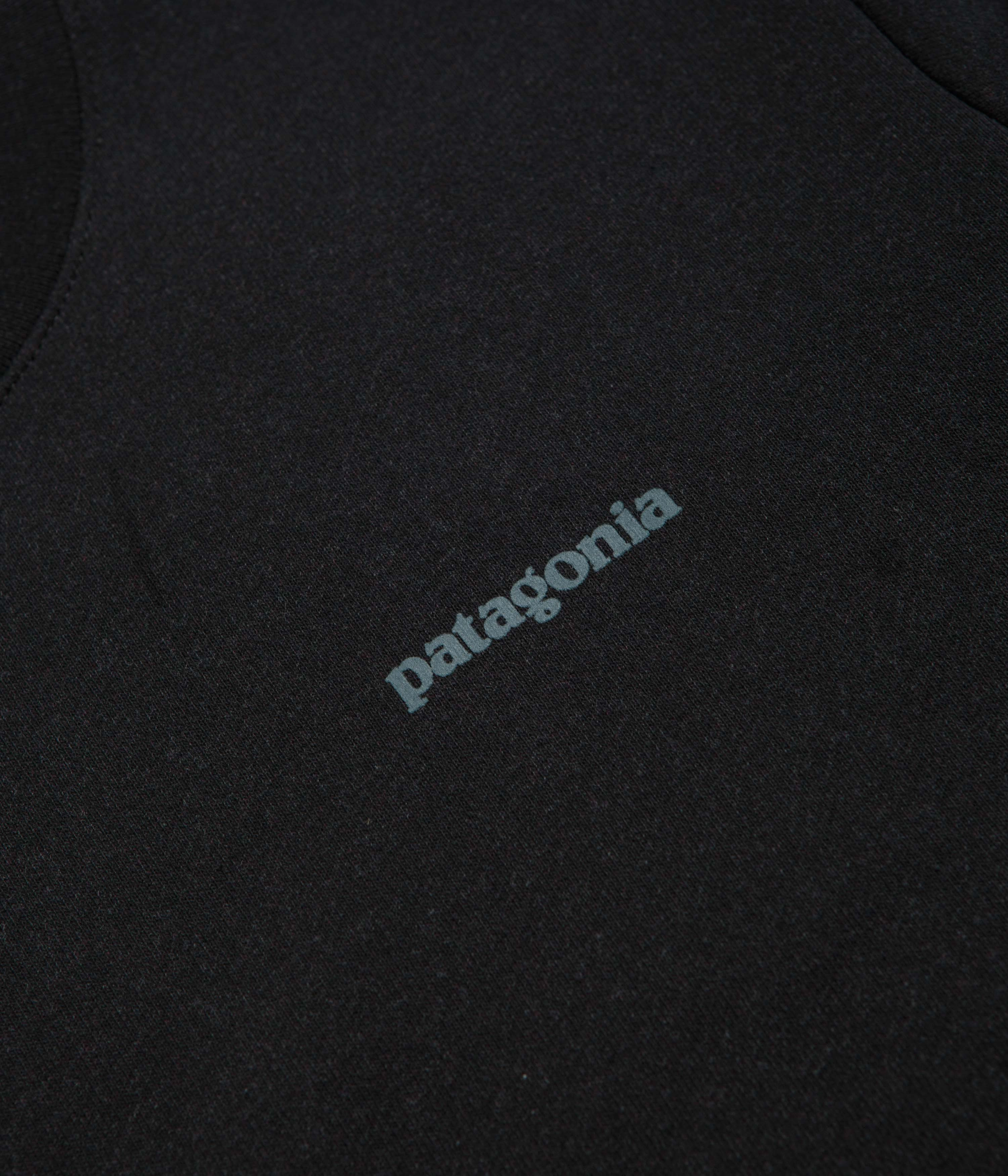 Chilly Day Style Patagonia Fitz Roy Icon Uprisal Crewneck Sweatshirt - Ink Black