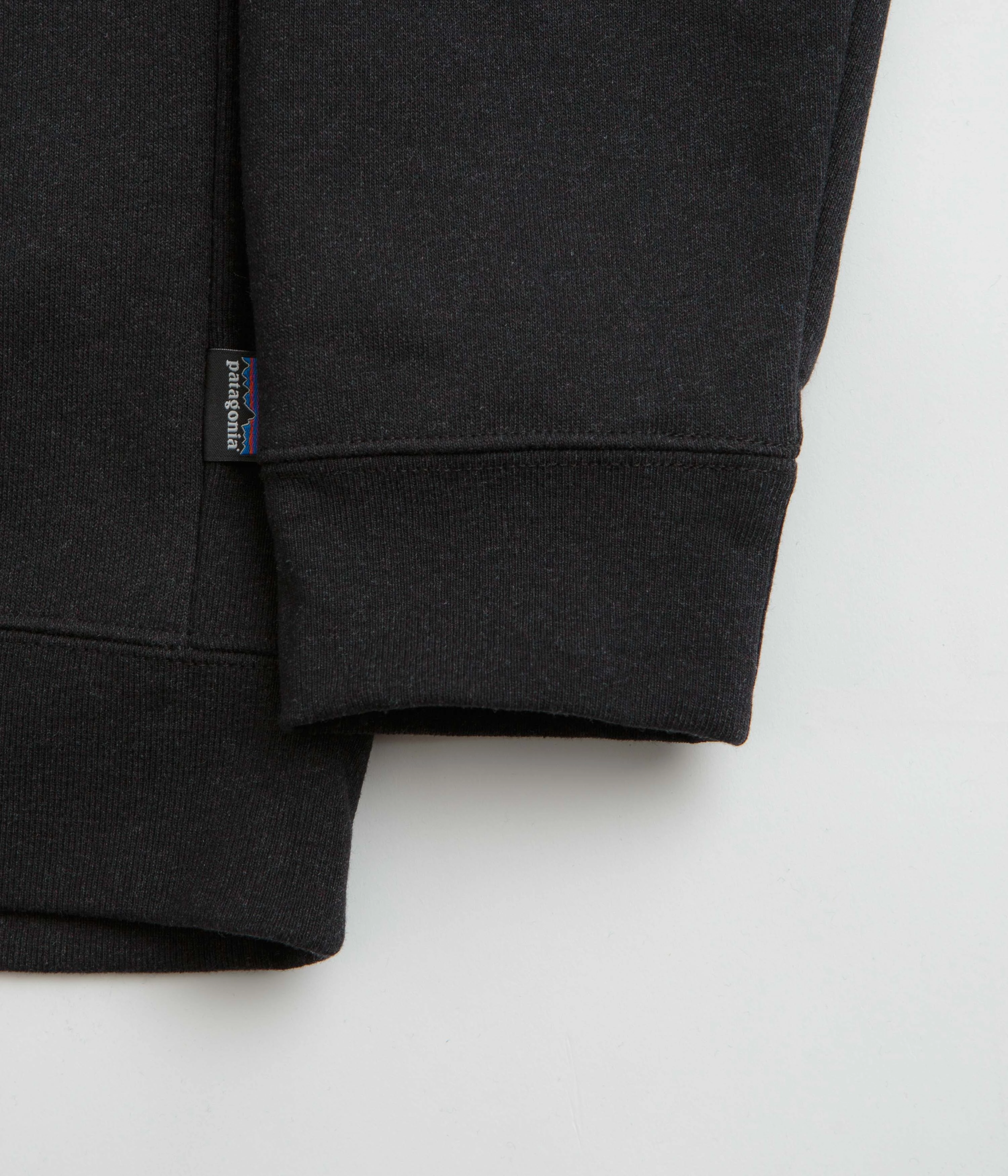 Patagonia Fitz Roy Icon Uprisal Crewneck Sweatshirt - Ink Black Light Reflective Trim Comfy Fashion