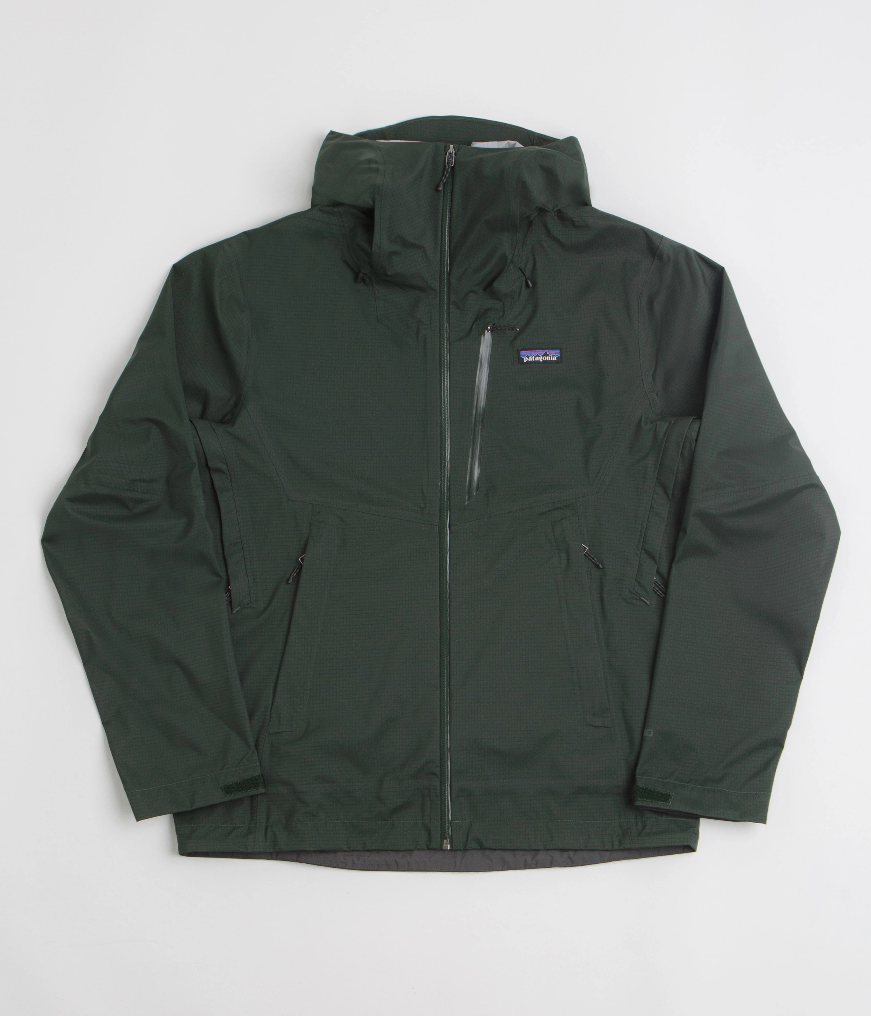 Patagonia Granite Crest Rain Jacket - Old Growth Green Microfiber Blend