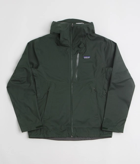 Patagonia Granite Crest Rain Jacket - Old Growth Green Microfiber Blend