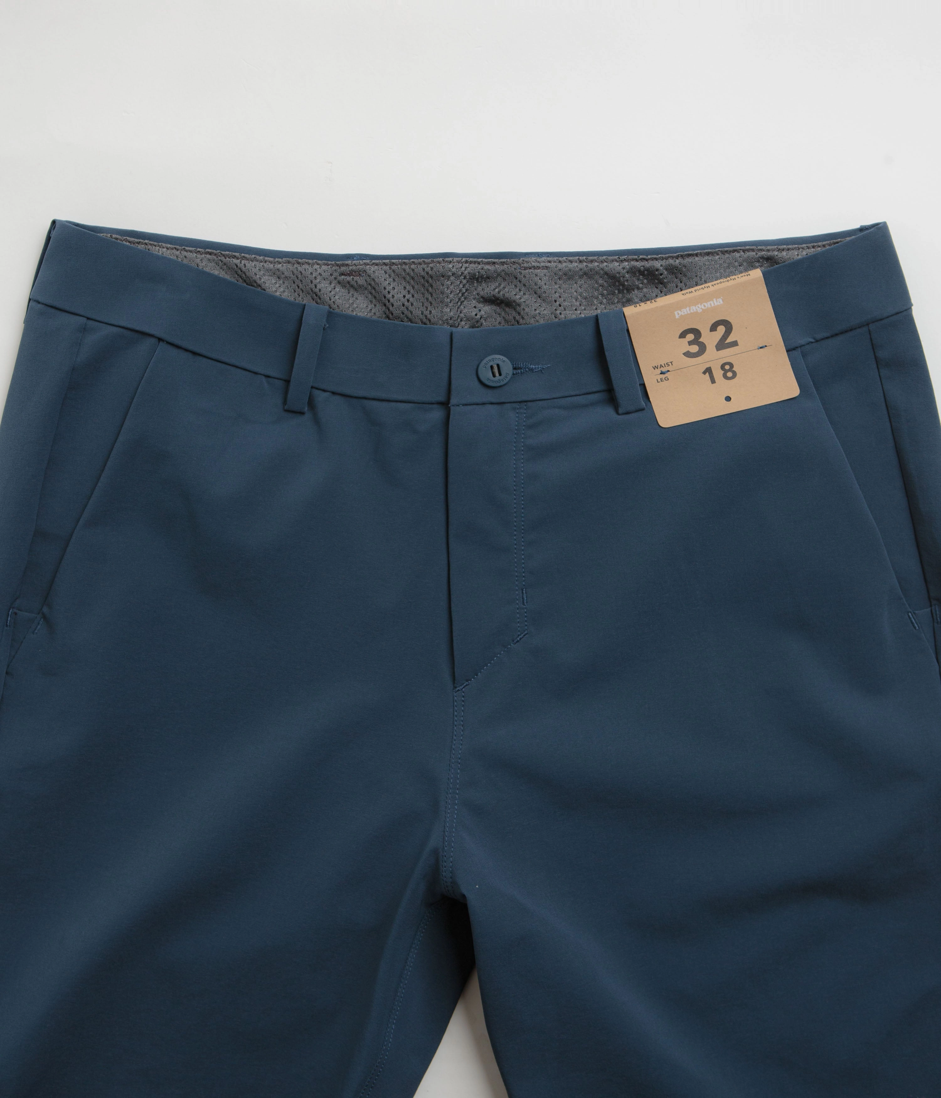cargo style vacation look Patagonia Hydropeak Hybrid Walk 18" Shorts - Tidepool Blue