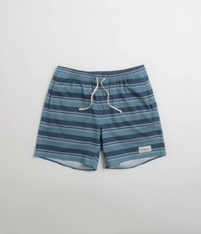 Pilates wear Faux Leather Patagonia Hydropeak Volley 16" Shorts - Twinnie Stripe: Still Blue