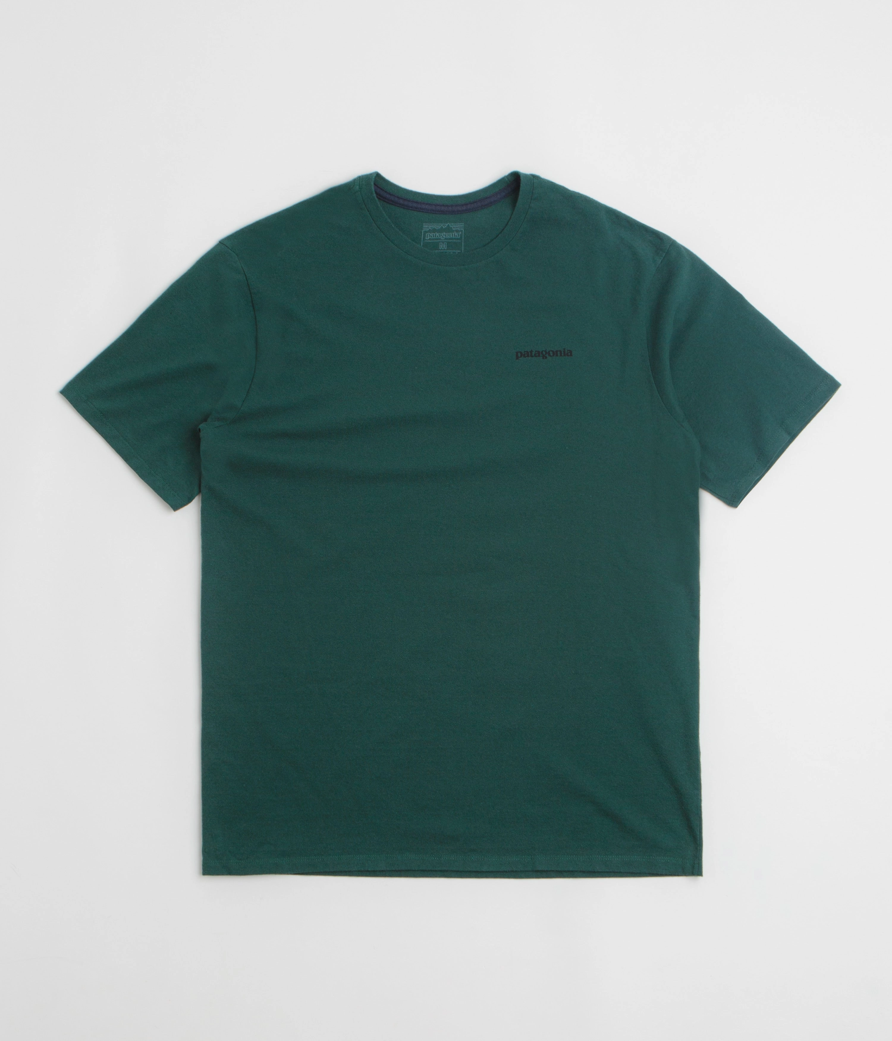 UV Protective Fabric Playful Design Patagonia P-6 Logo Responsibili-Tee T-Shirt - Cascade Green