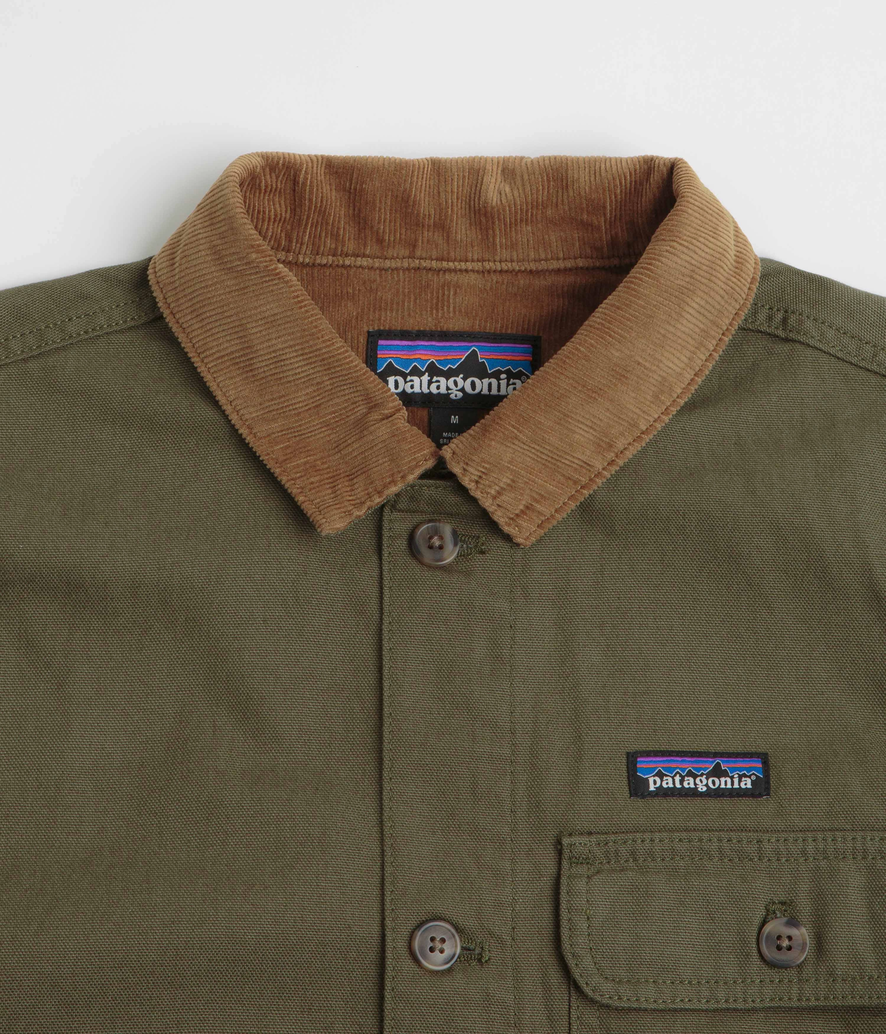 Patagonia Point Reyes Canvas Jacket - Basin Green Abrasion Resistant Edging