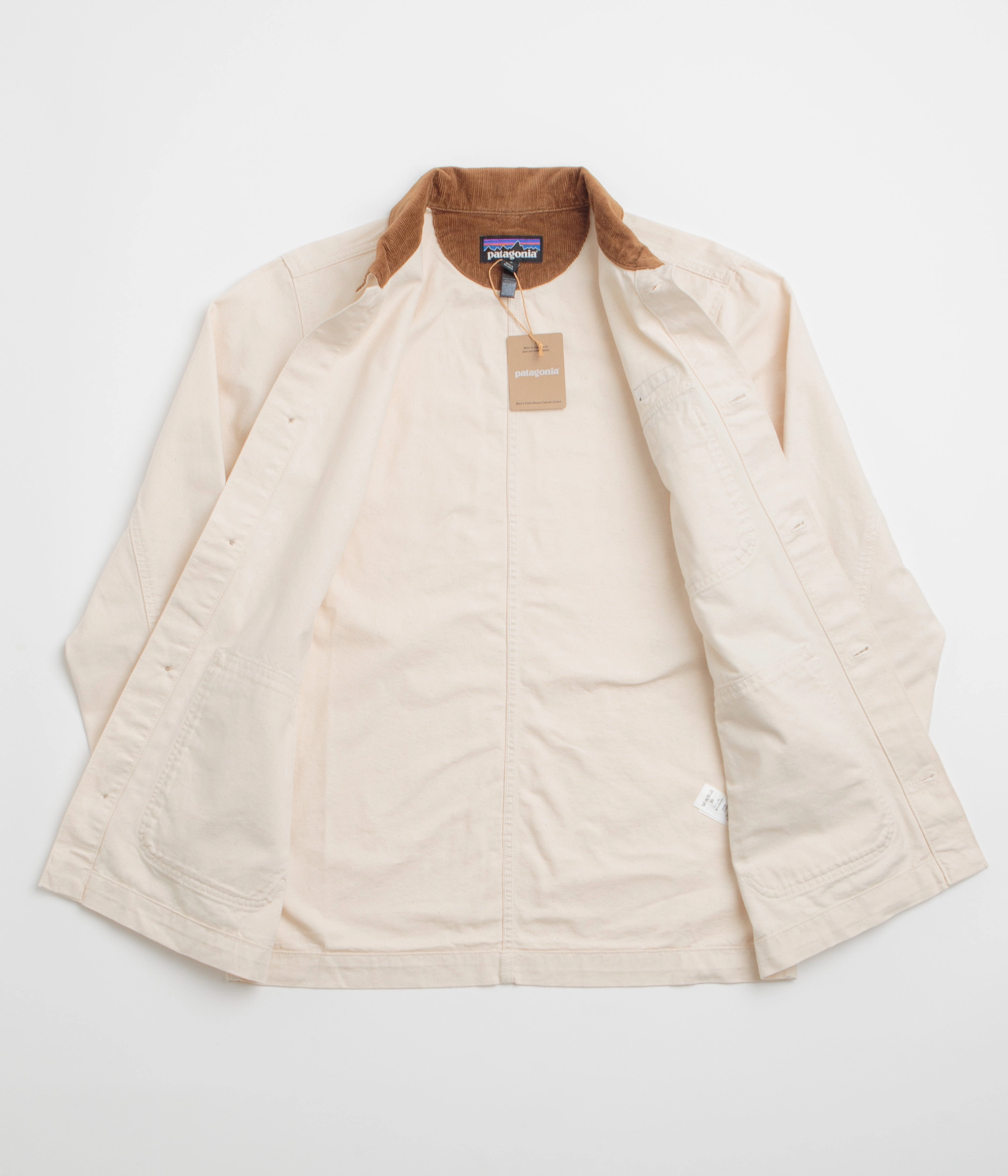 Casual Work Look Light Padding Patagonia Point Reyes Canvas Jacket - Undyed Natural