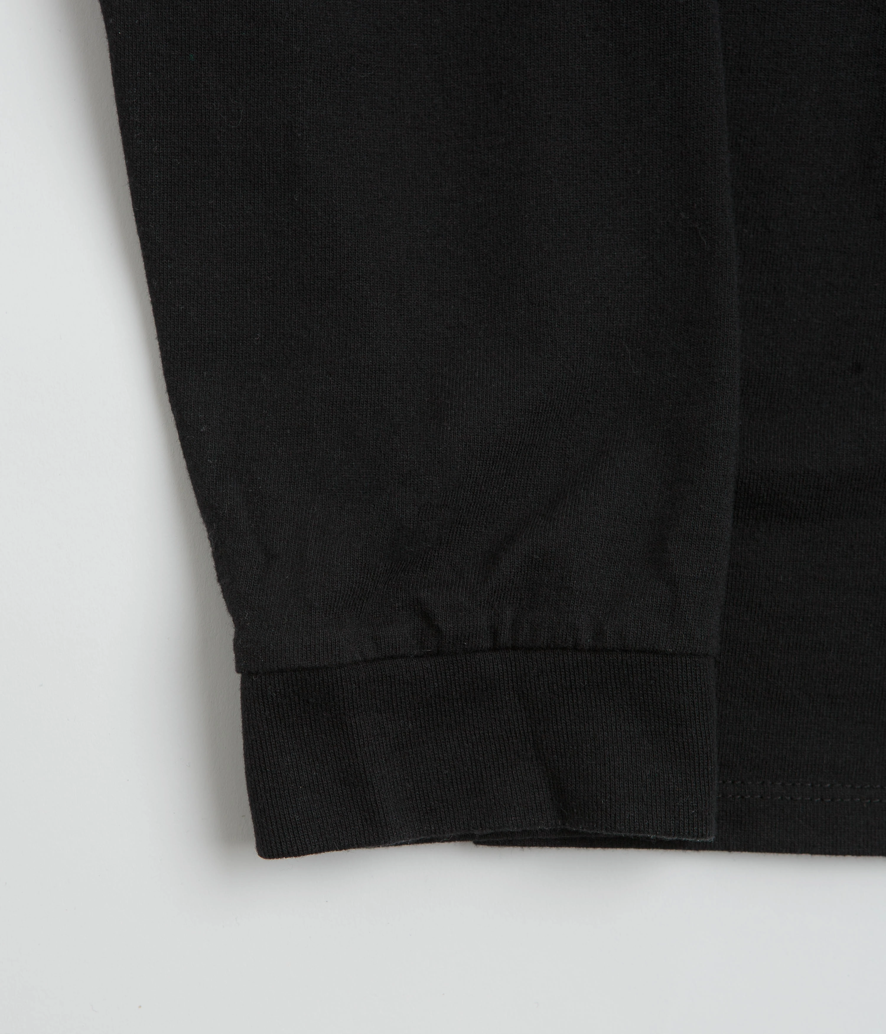 Patagonia Shop Sticker Pocket Responsibili-Tee Long Sleeve T-Shirt - Black windproof Hydrophobic coating