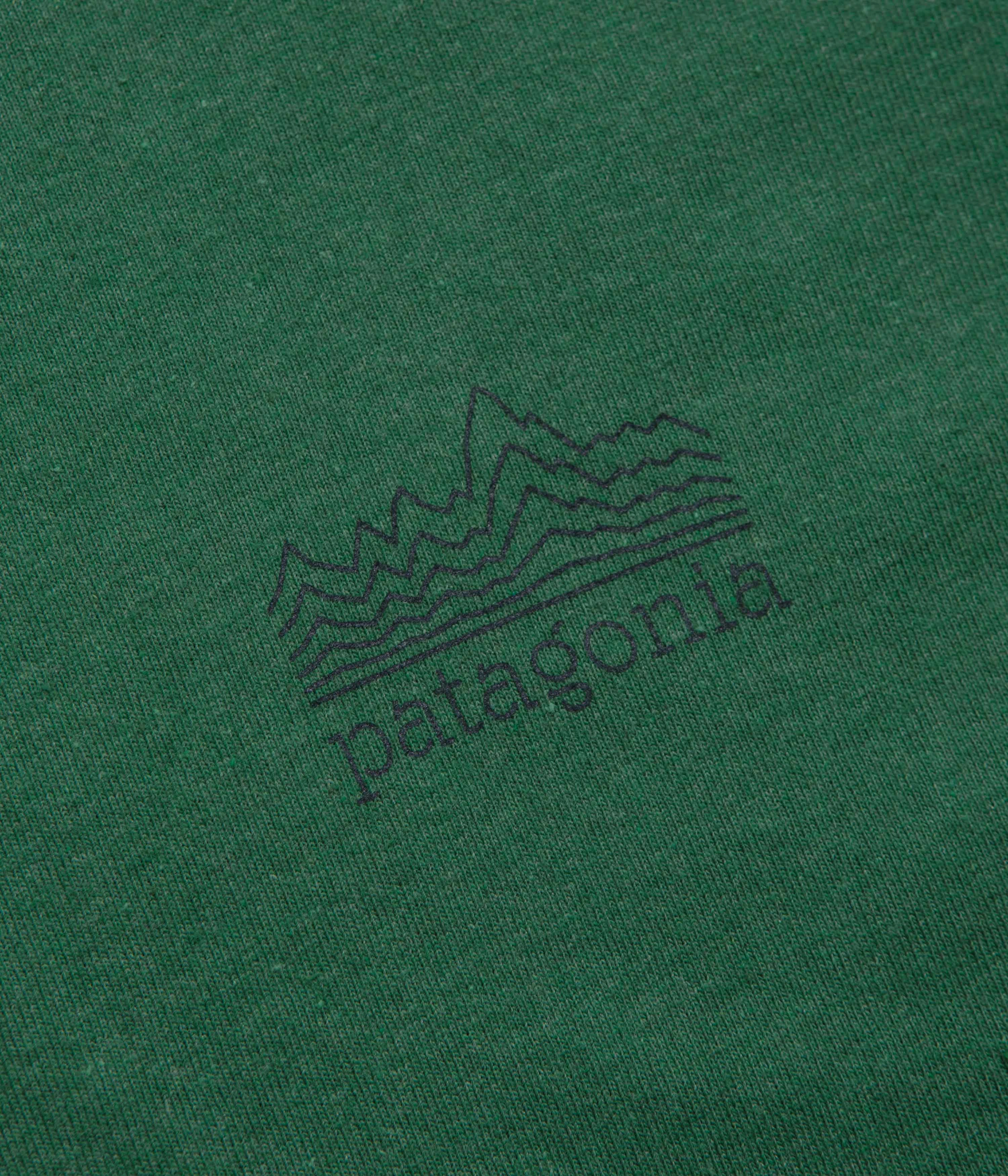 Biodegradable Textile oversized but not shapeless Patagonia Strataspire Responsibili-Tee T-Shirt - Heartleaf Green